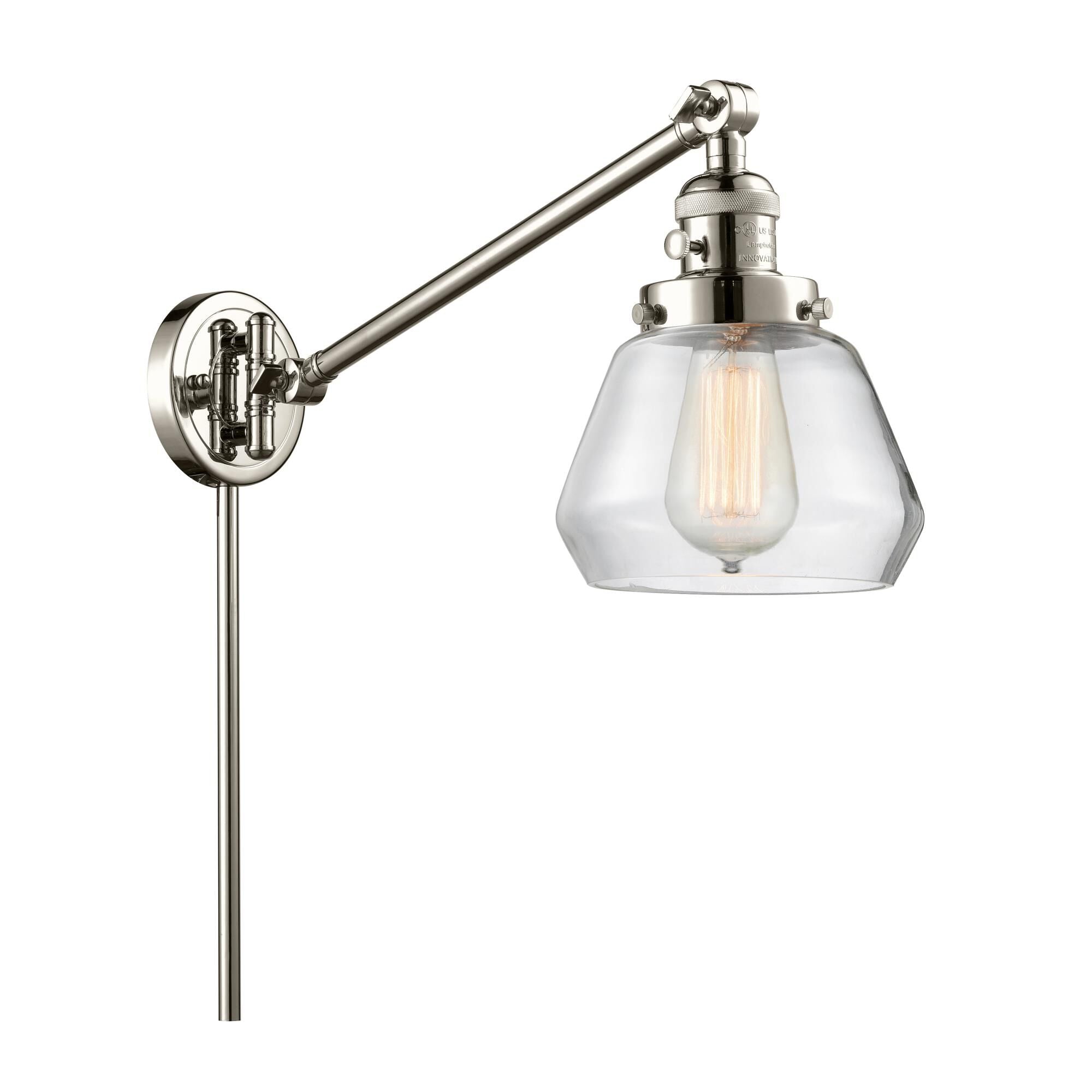 Innovations Lighting Bruno Marashlian Fulton Wall Swing Lamp Fulton - 237-PN-G172 - Restoration-Vintage