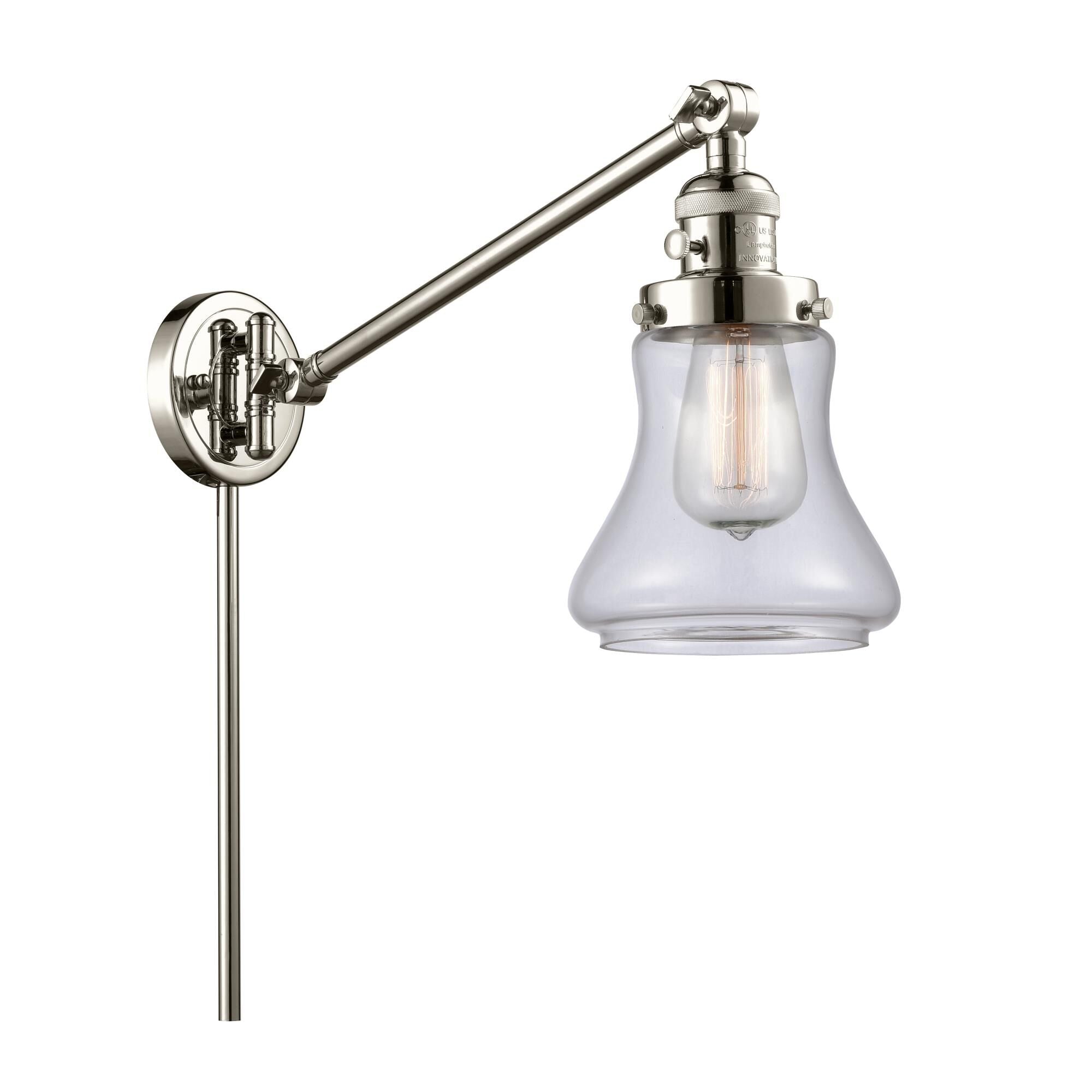 Innovations Lighting Bruno Marashlian Bellmont Wall Swing Lamp Bellmont - 237-PN-G192 - Restoration-Vintage