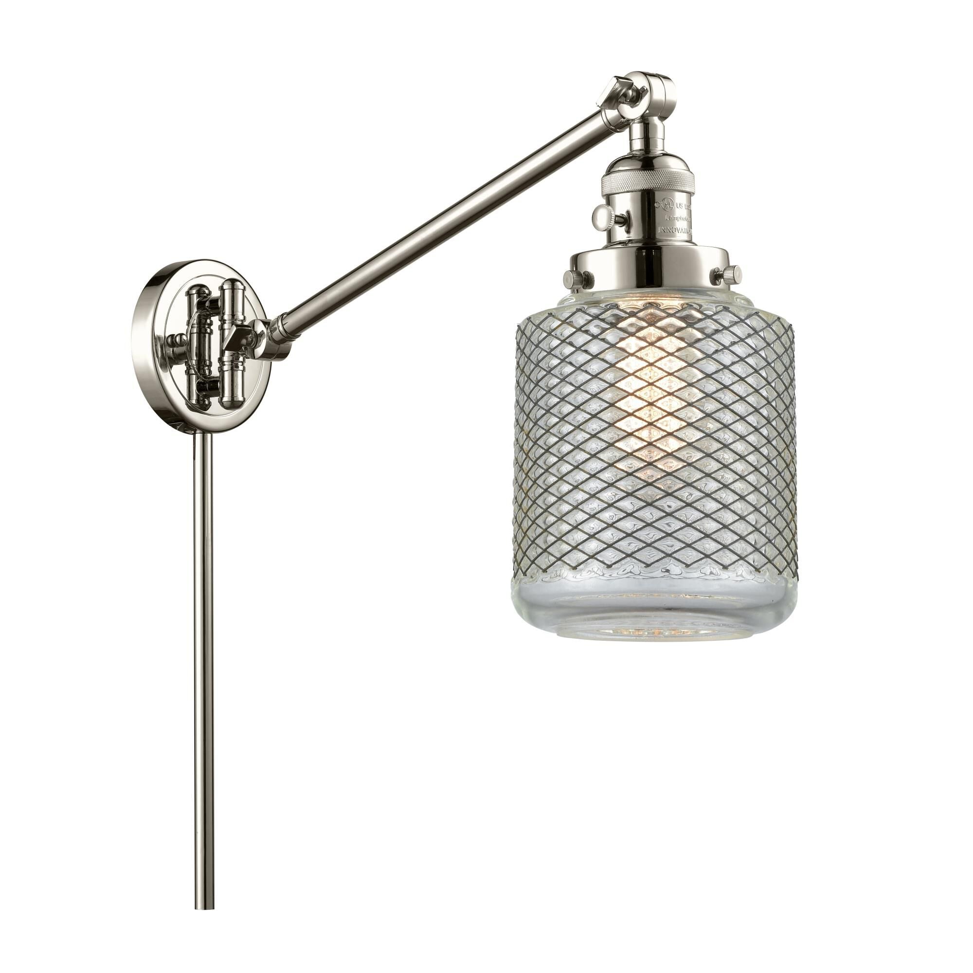Innovations Lighting Bruno Marashlian Stanton Wall Swing Lamp Stanton - 237-PN-G262 - Restoration-Vintage