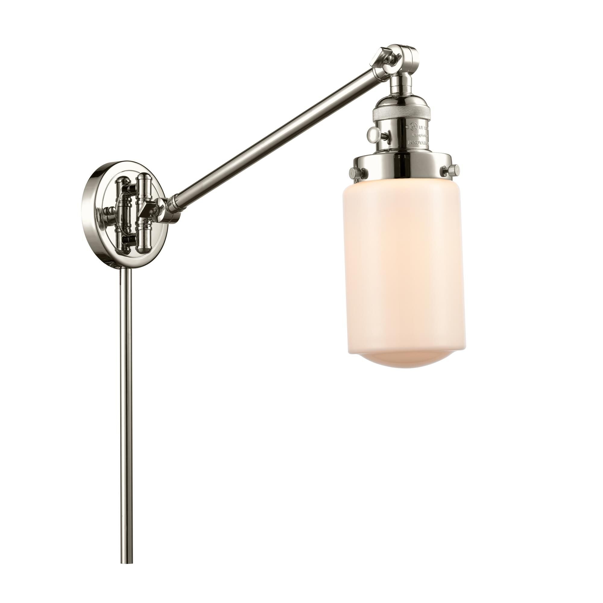 Innovations Lighting Bruno Marashlian Dover Wall Swing Lamp Dover - 237-PN-G311 - Traditional