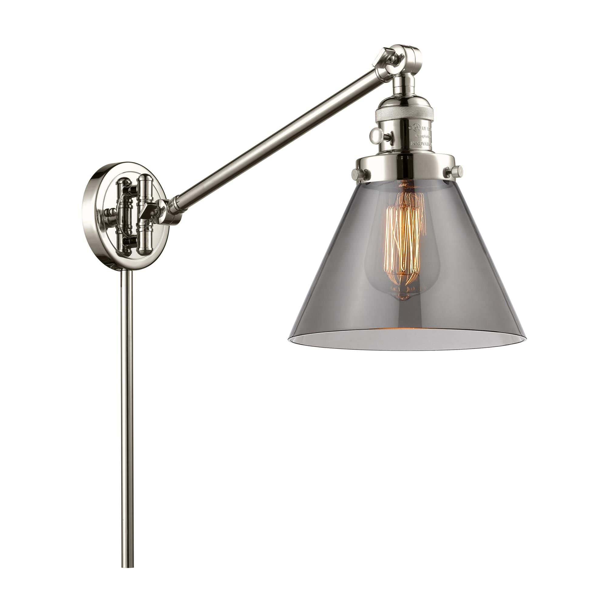 Innovations Lighting Bruno Marashlian Large Cone Wall Swing Lamp Large Cone - 237-PN-G43 - Restoration-Vintage