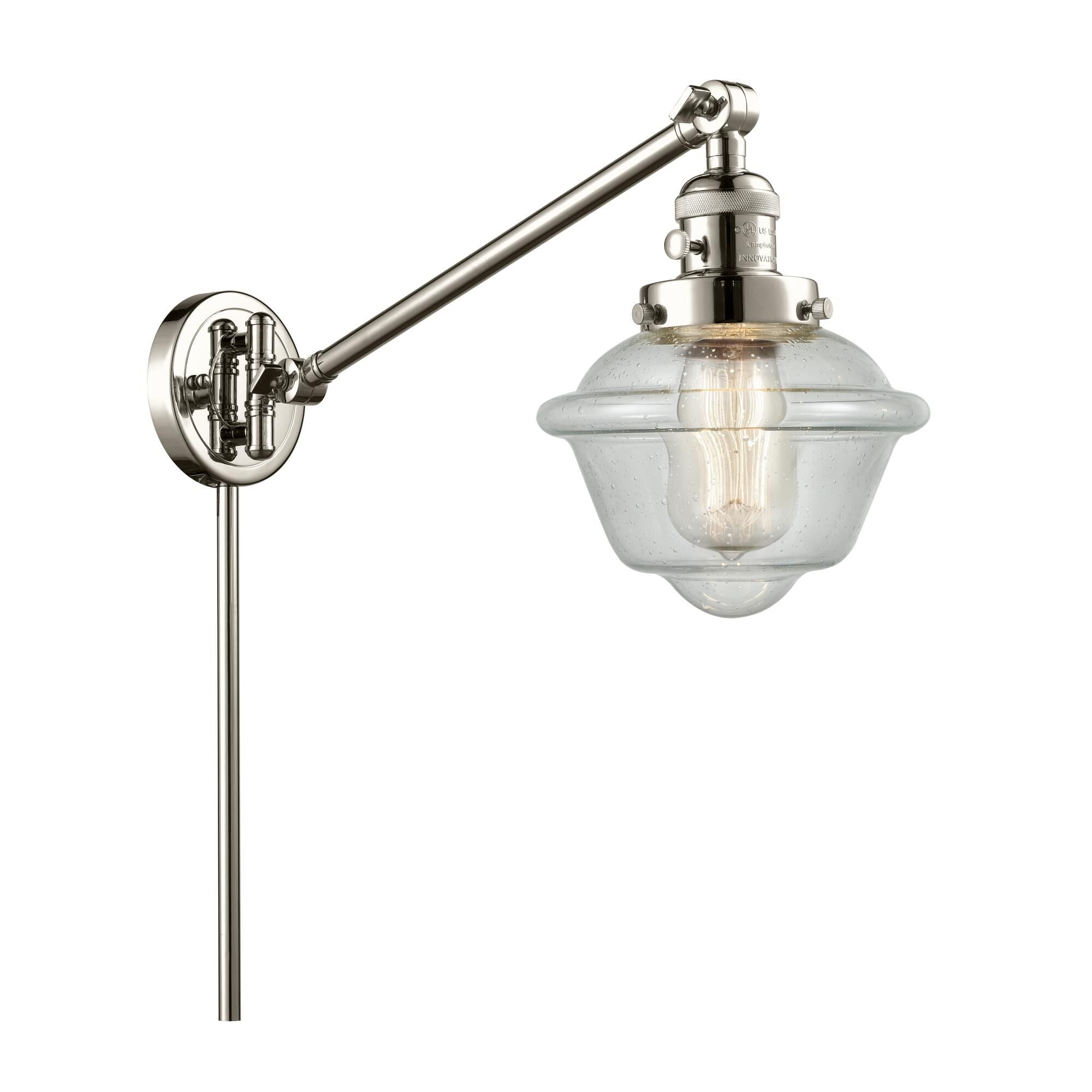 Innovations Lighting Bruno Marashlian Small Oxford Wall Swing Lamp Small Oxford - 237-PN-G534 - Restoration-Vintage