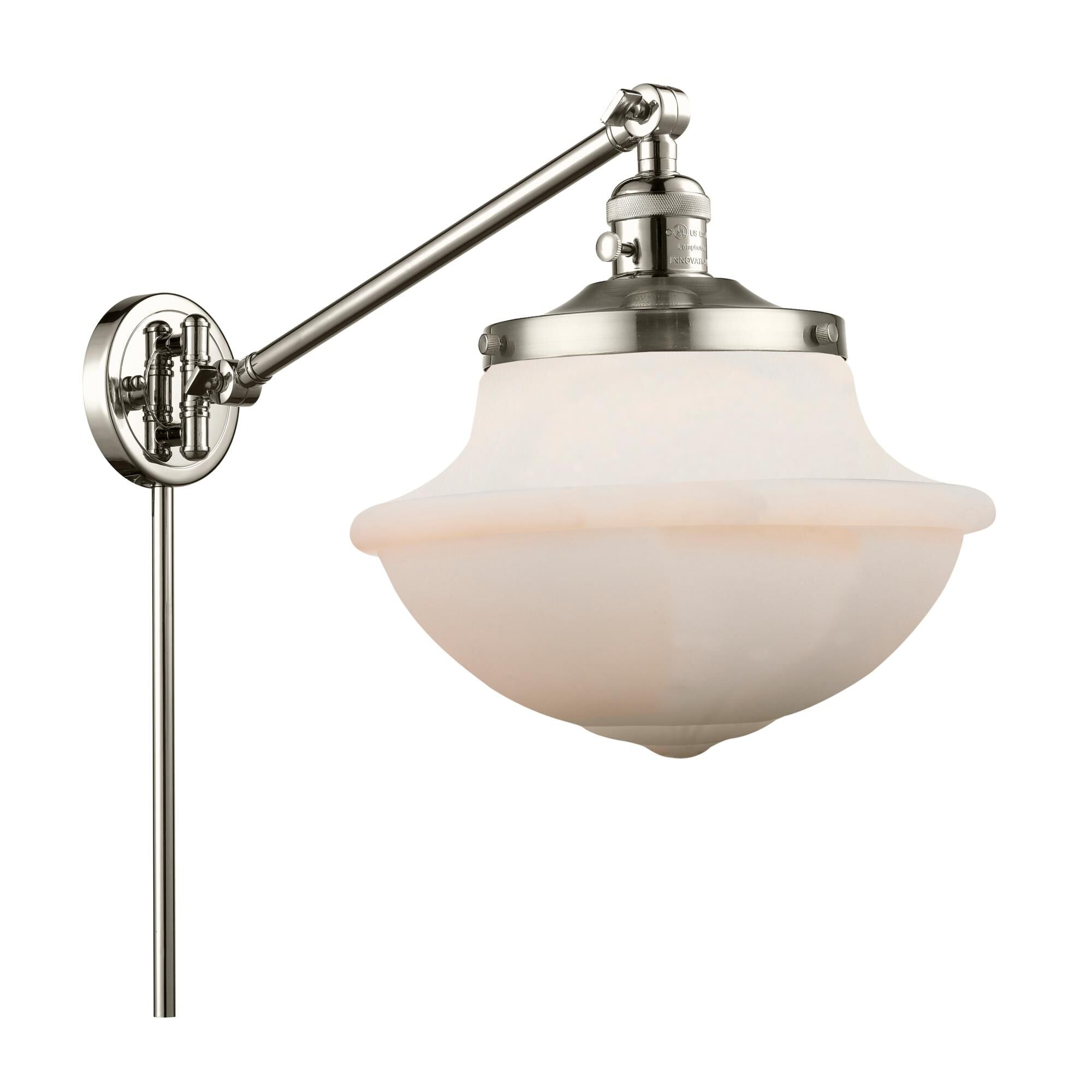Innovations Lighting Bruno Marashlian Oxford Wall Swing Lamp Oxford - 237-PN-G541 - Traditional