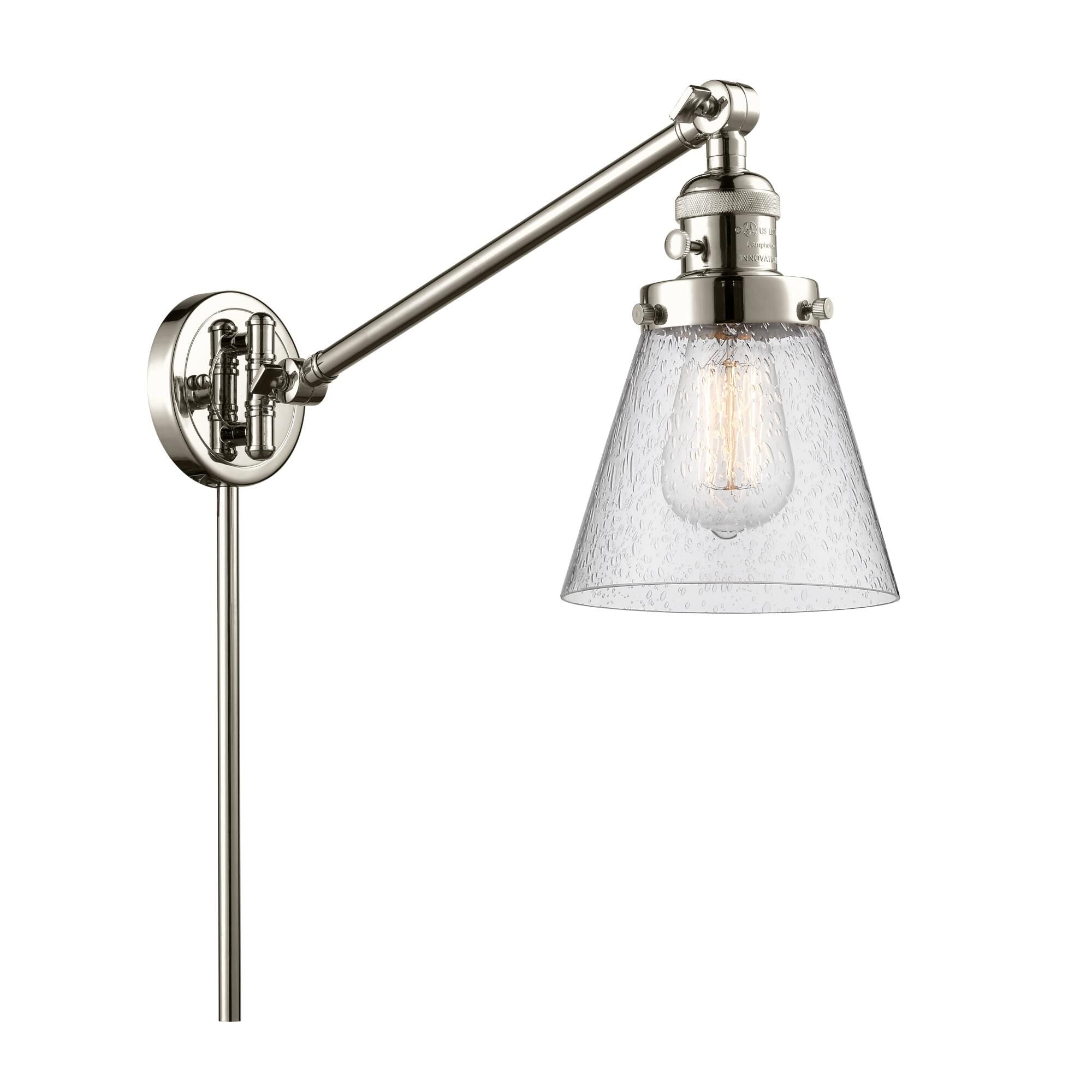 Innovations Lighting Bruno Marashlian Small Cone Wall Swing Lamp Small Cone - 237-PN-G64 - Restoration-Vintage