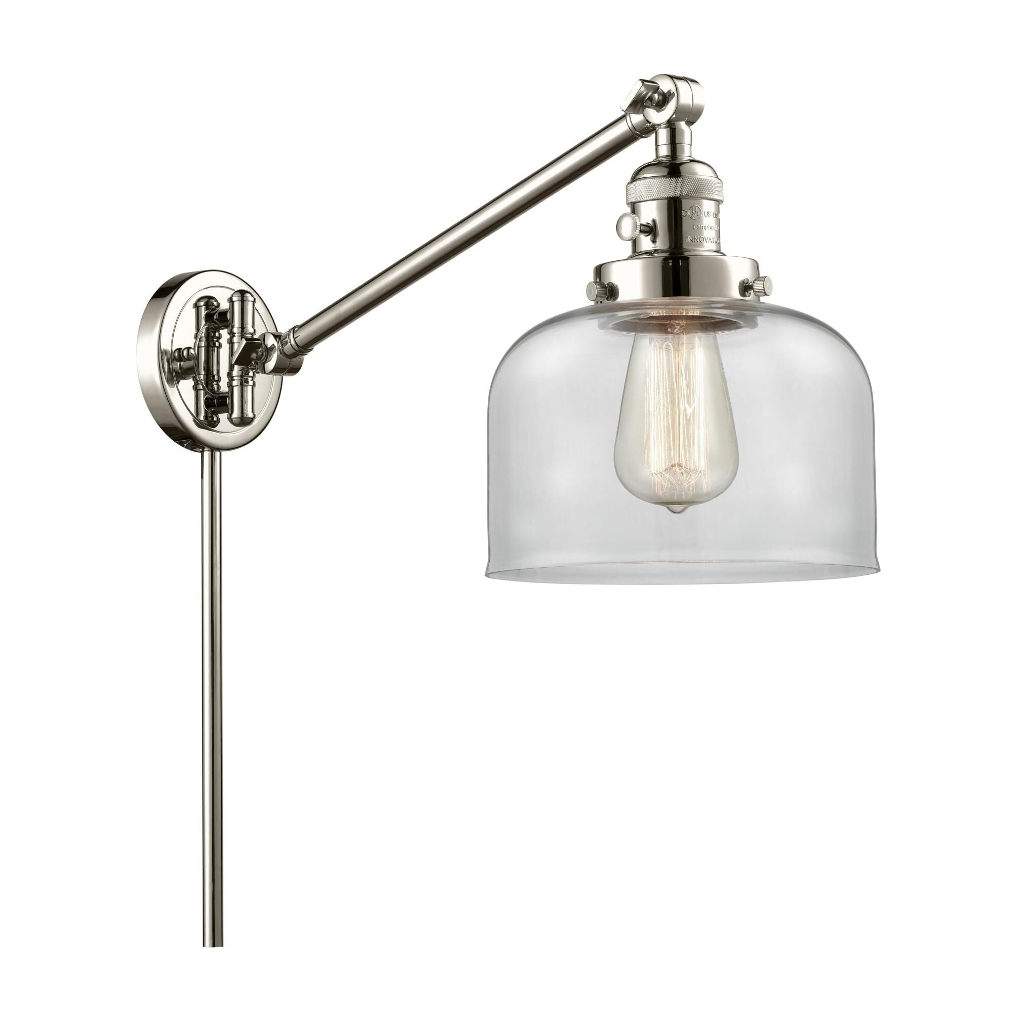 Innovations Lighting Bruno Marashlian Large Bell Wall Swing Lamp Large Bell - 237-PN-G72 - Restoration-Vintage