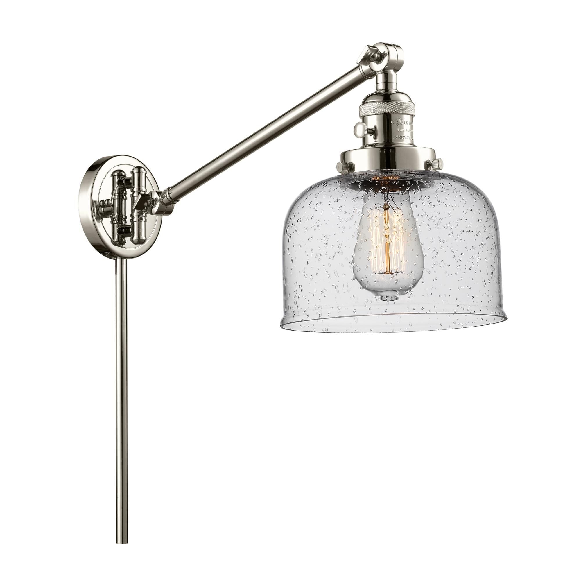 Innovations Lighting Bruno Marashlian Large Bell Wall Swing Lamp Large Bell - 237-PN-G74 - Restoration-Vintage