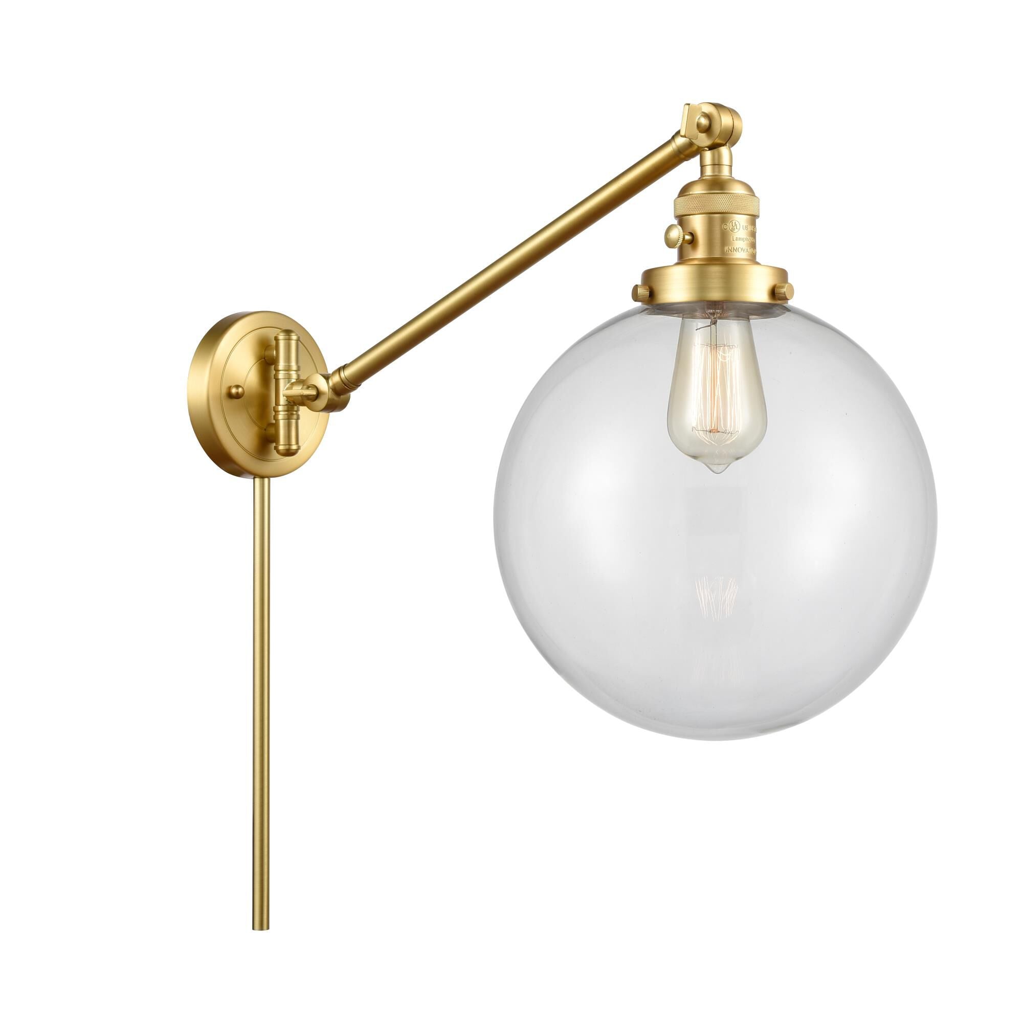 Innovations Lighting Bruno Marashlian X-Large Beacon Wall Swing Lamp X-Large Beacon - 237-SG-G202-10 - Mid-Century Modern