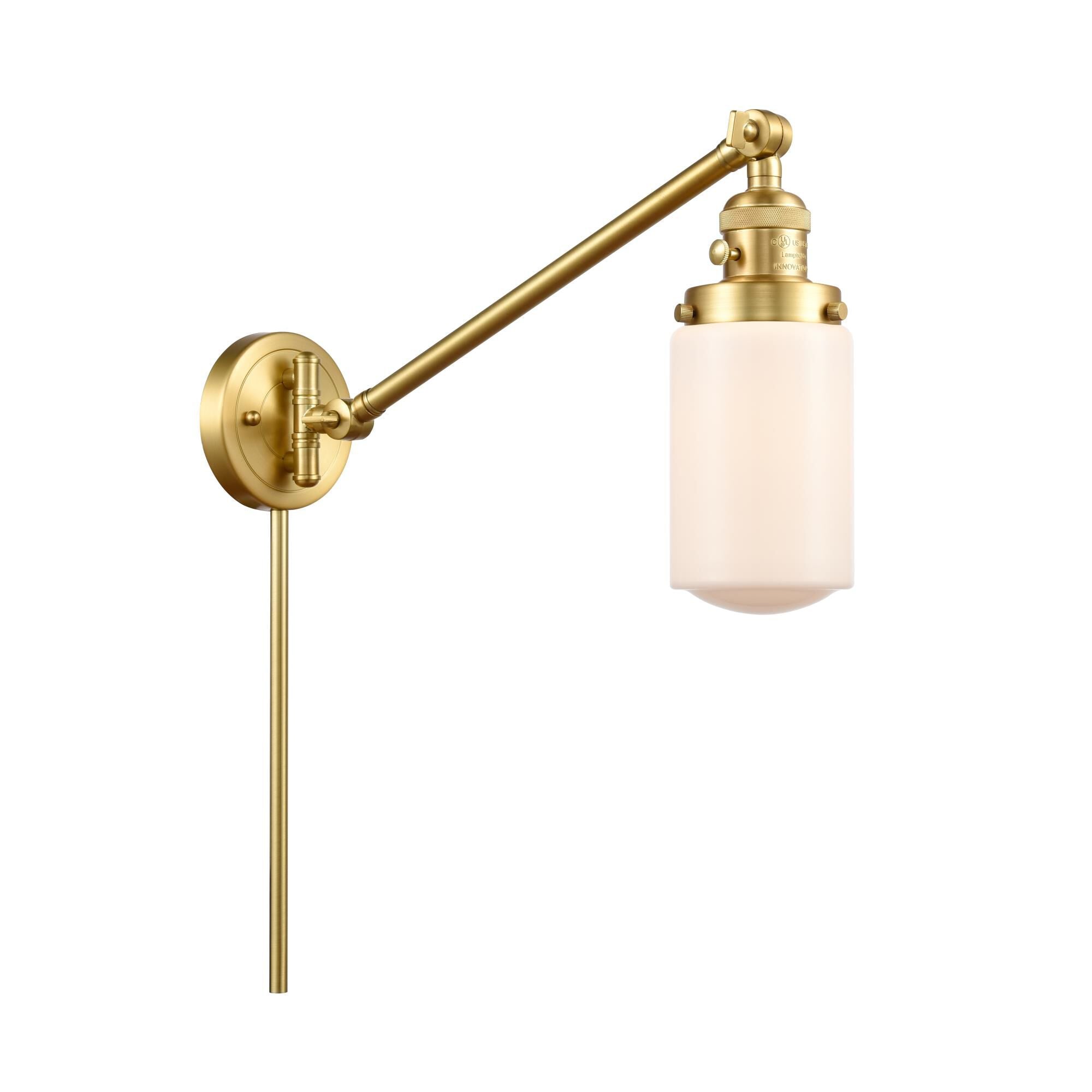 Innovations Lighting Bruno Marashlian Dover Wall Swing Lamp Dover - 237-SG-G311 - Nautical