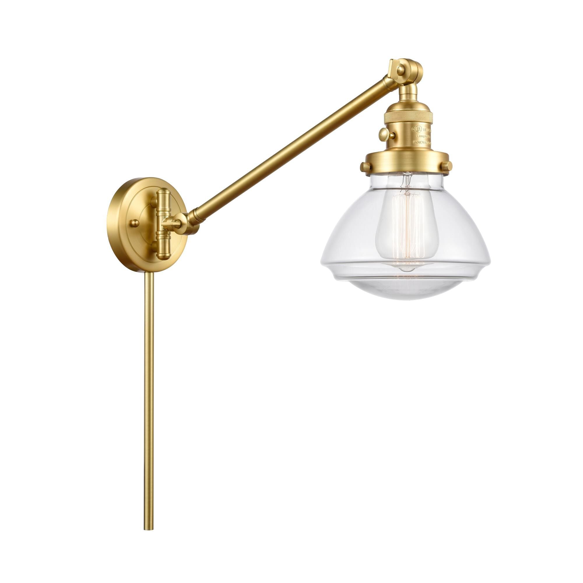 Innovations Lighting Bruno Marashlian Olean Wall Swing Lamp Olean - 237-SG-G322 - Traditional