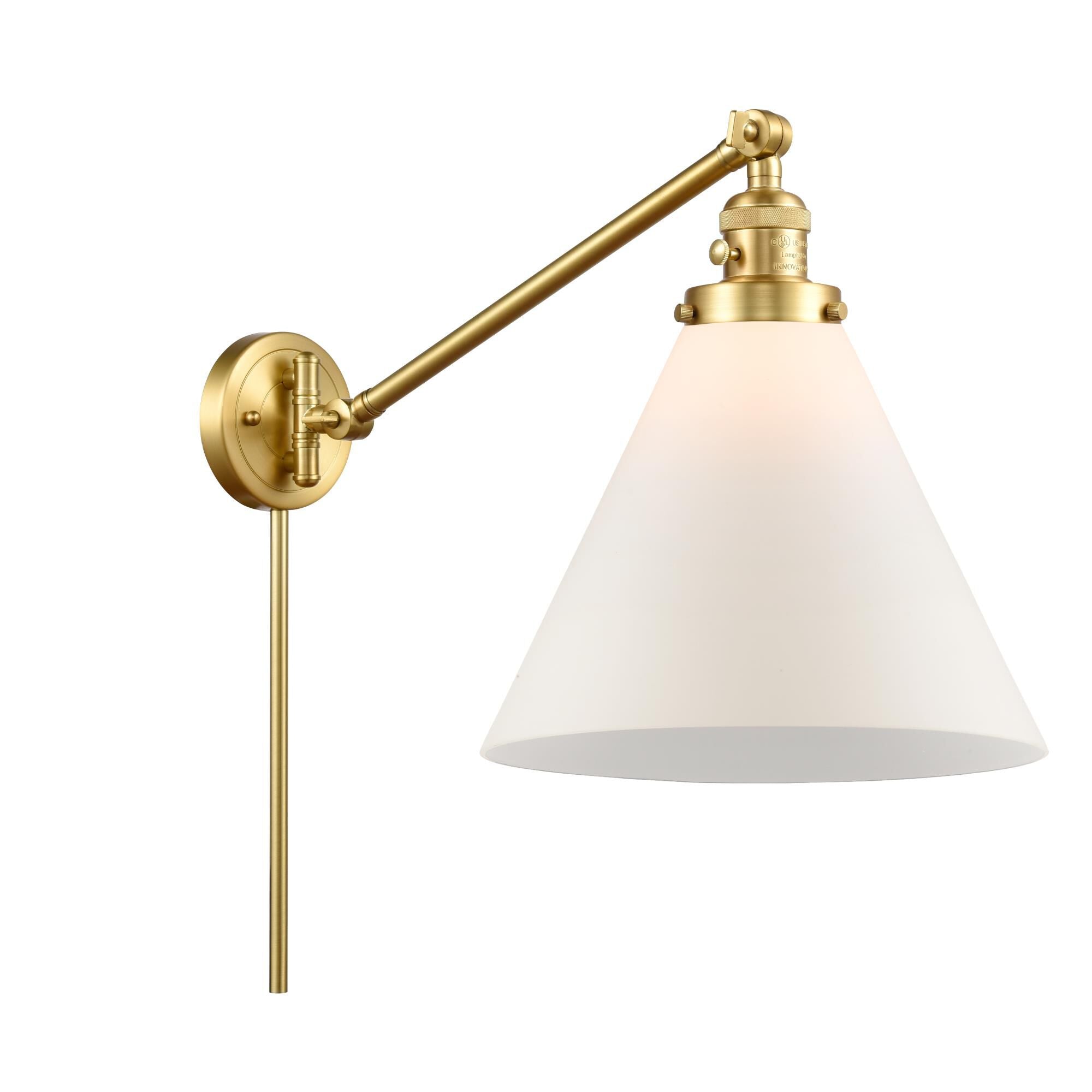 Innovations Lighting Bruno Marashlian Cone Wall Swing Lamp Cone - 237-SG-G41-L - Transitional