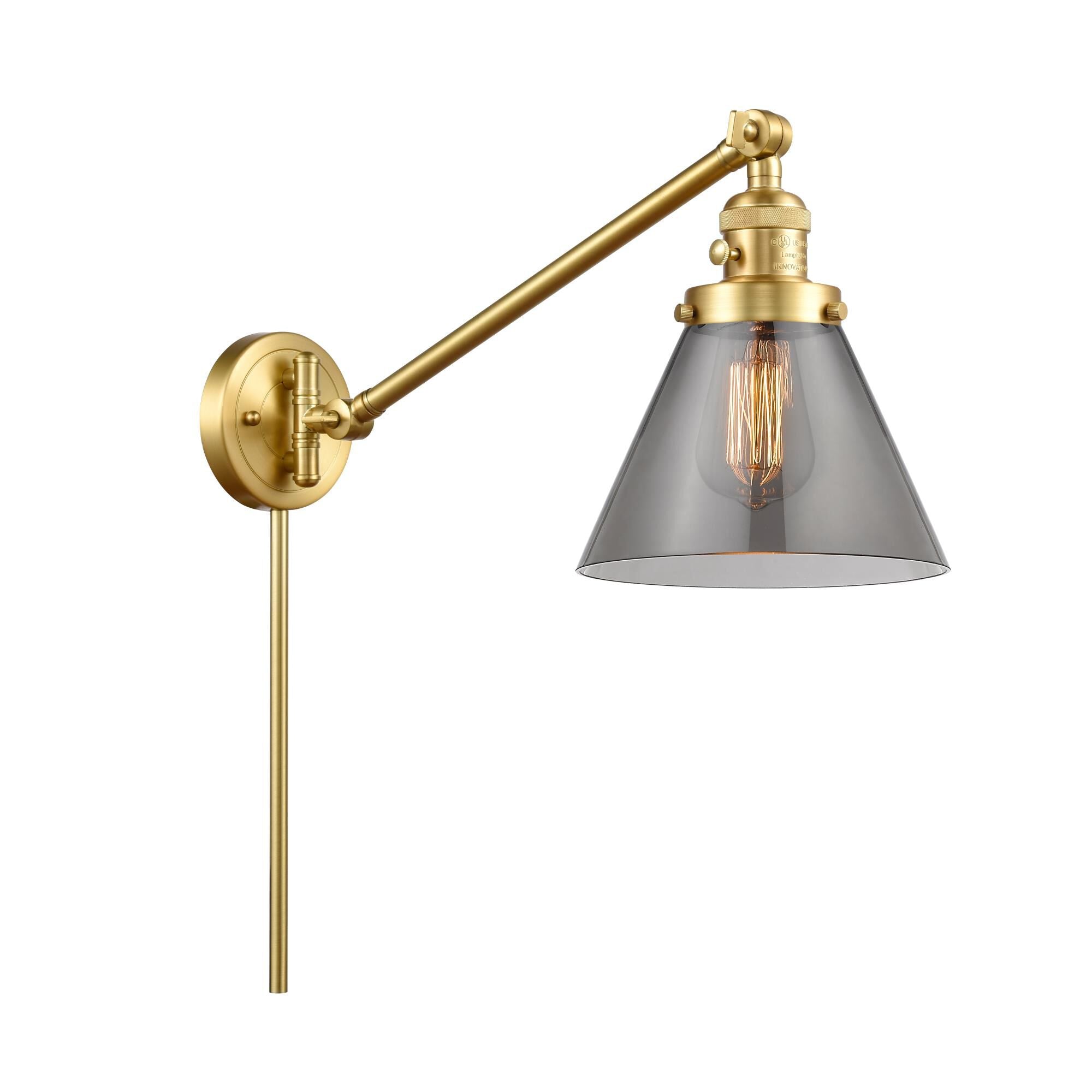 Innovations Lighting Bruno Marashlian Large Cone Wall Swing Lamp Large Cone - 237-SG-G43 - Restoration-Vintage