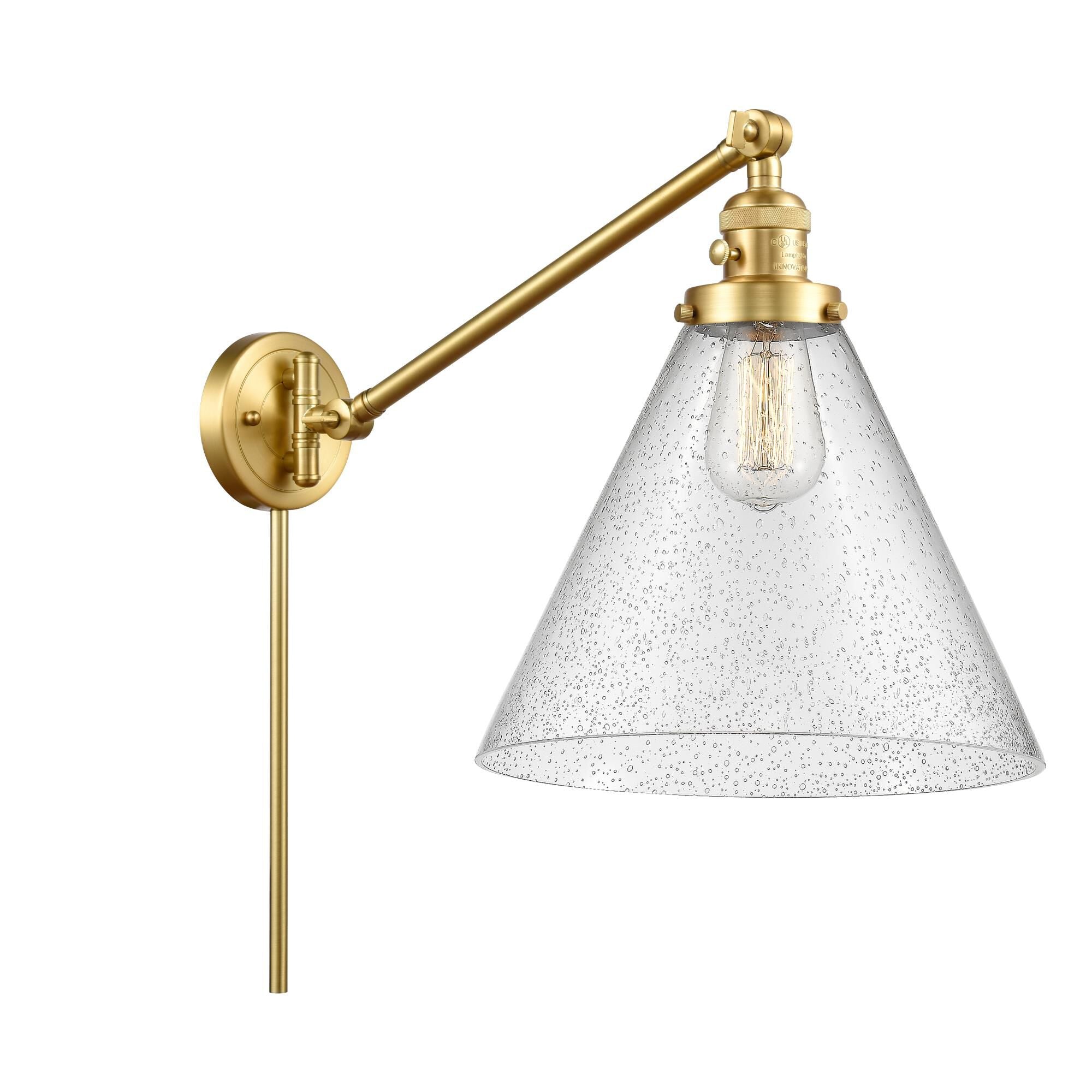 Innovations Lighting Bruno Marashlian Cone Wall Swing Lamp Cone - 237-SG-G44-L - Transitional