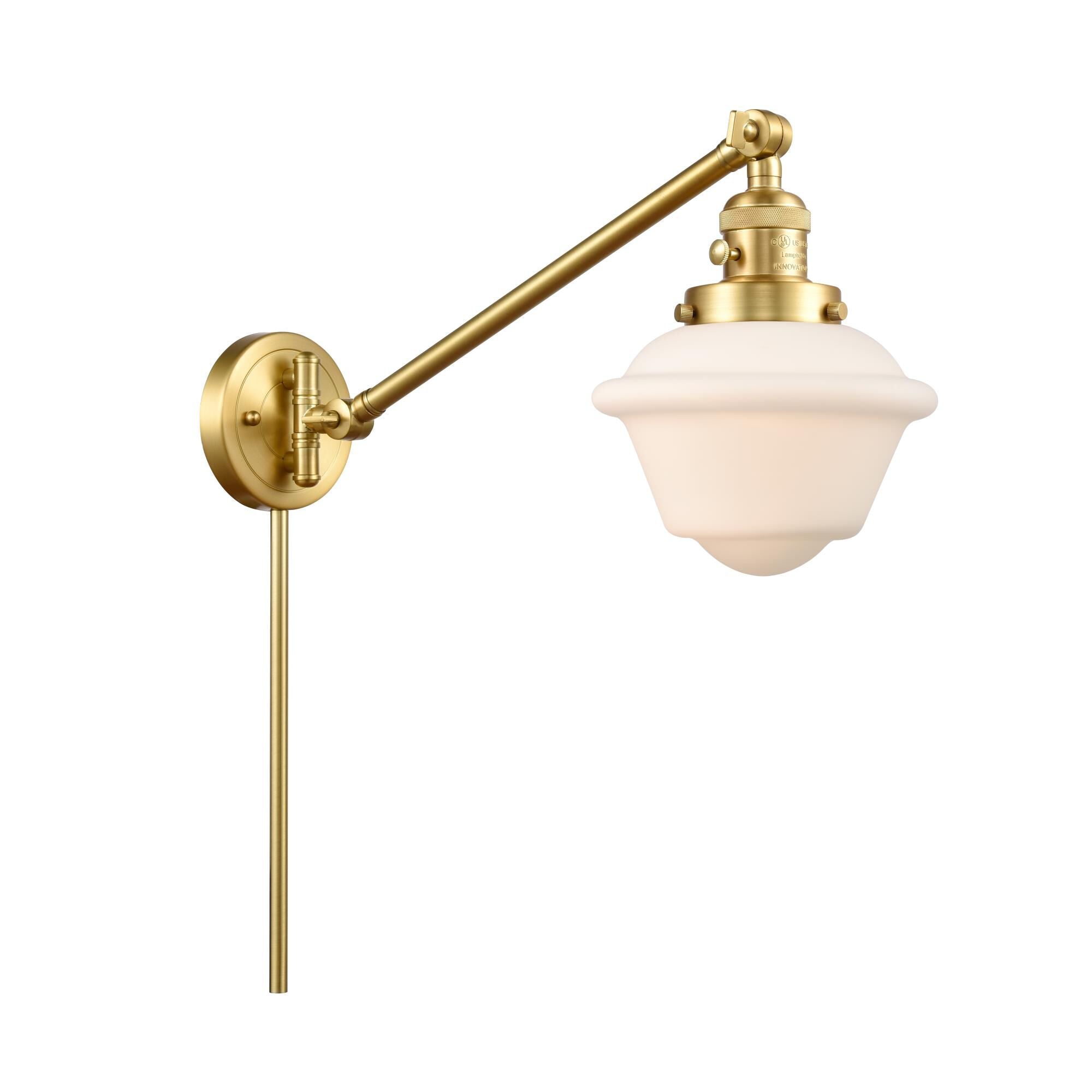 Innovations Lighting Bruno Marashlian Small Oxford Wall Swing Lamp Small Oxford - 237-SG-G531 - Restoration-Vintage