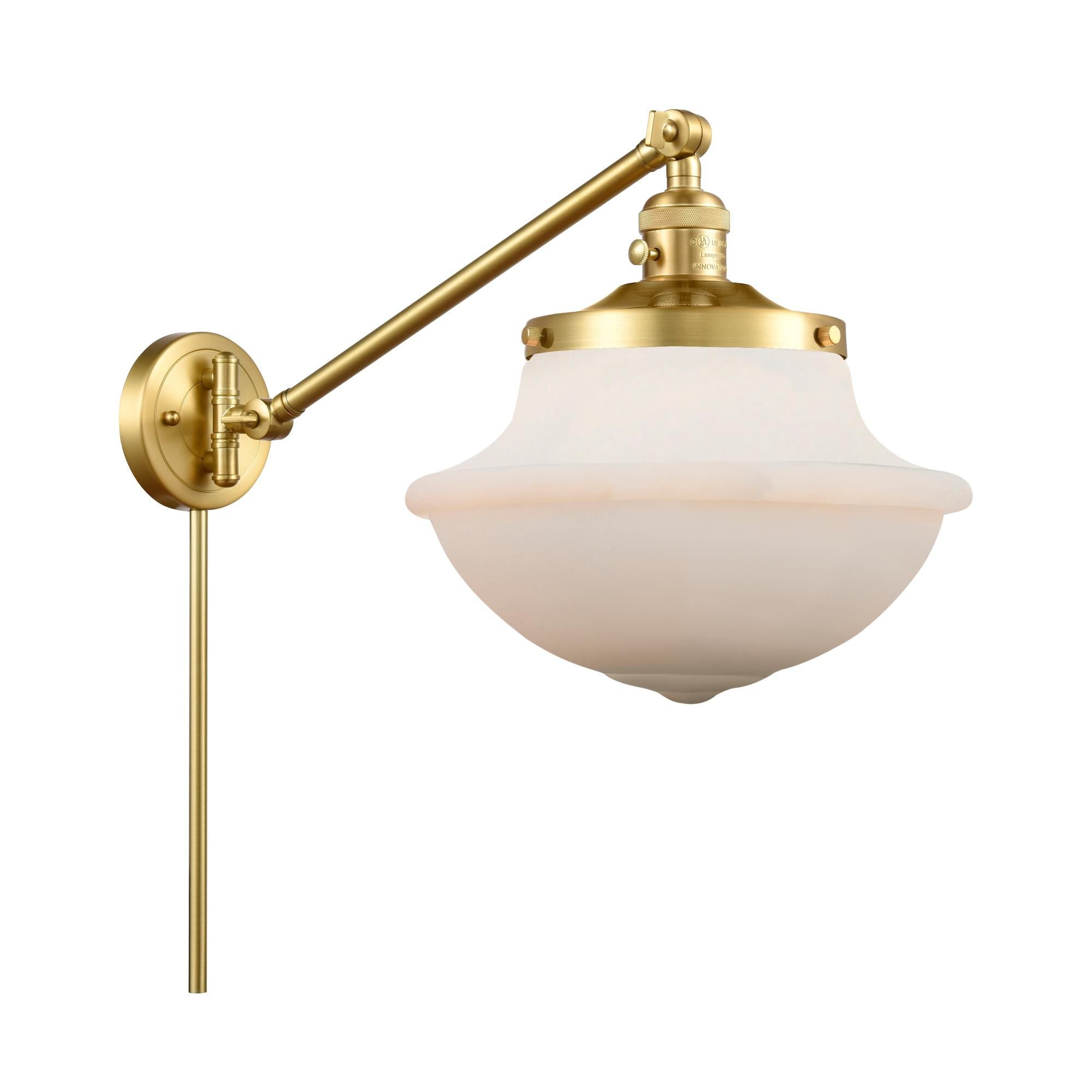 Innovations Lighting Bruno Marashlian Oxford Wall Swing Lamp Oxford - 237-SG-G541 - Traditional
