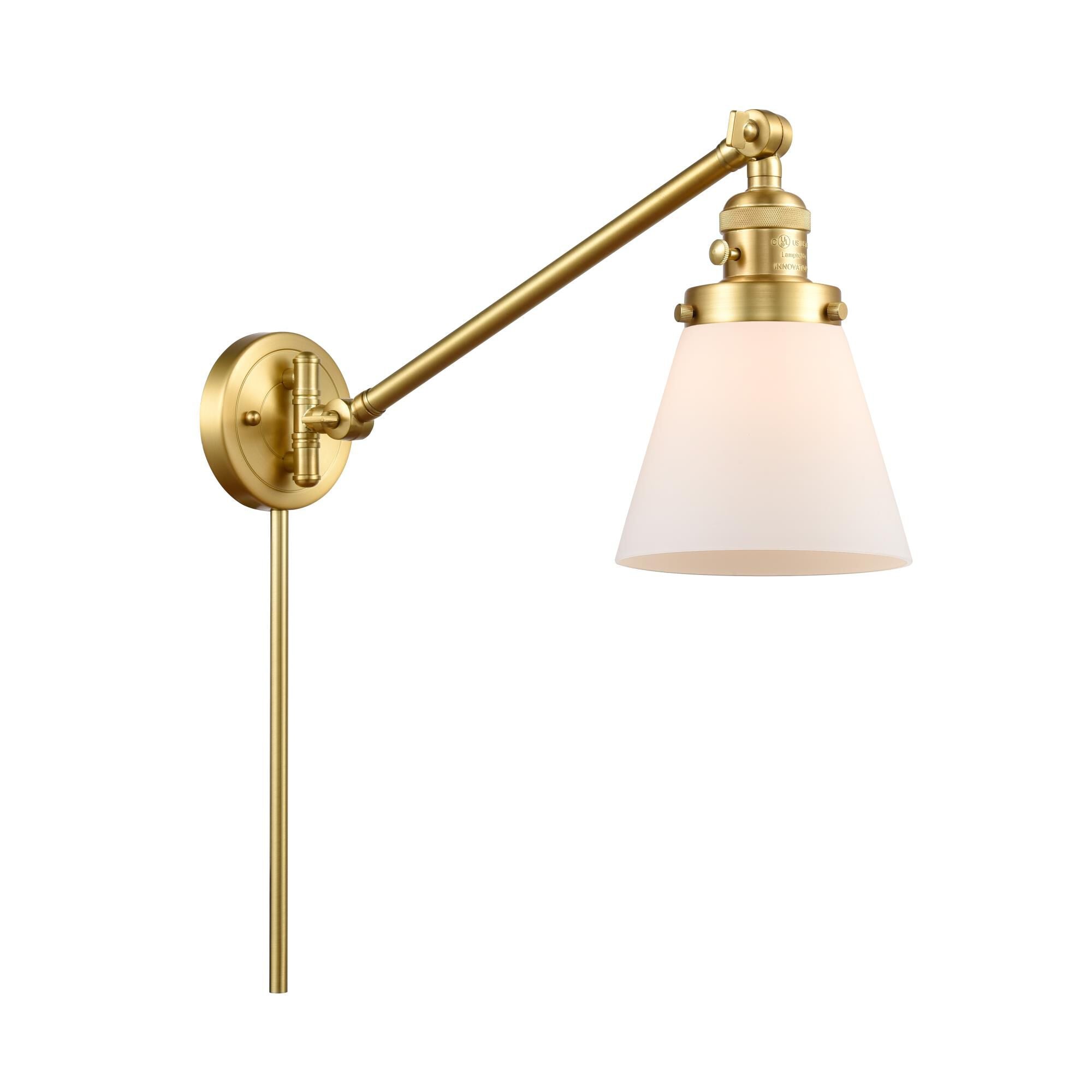 Innovations Lighting Bruno Marashlian Small Cone Wall Swing Lamp Small Cone - 237-SG-G61 - Restoration-Vintage