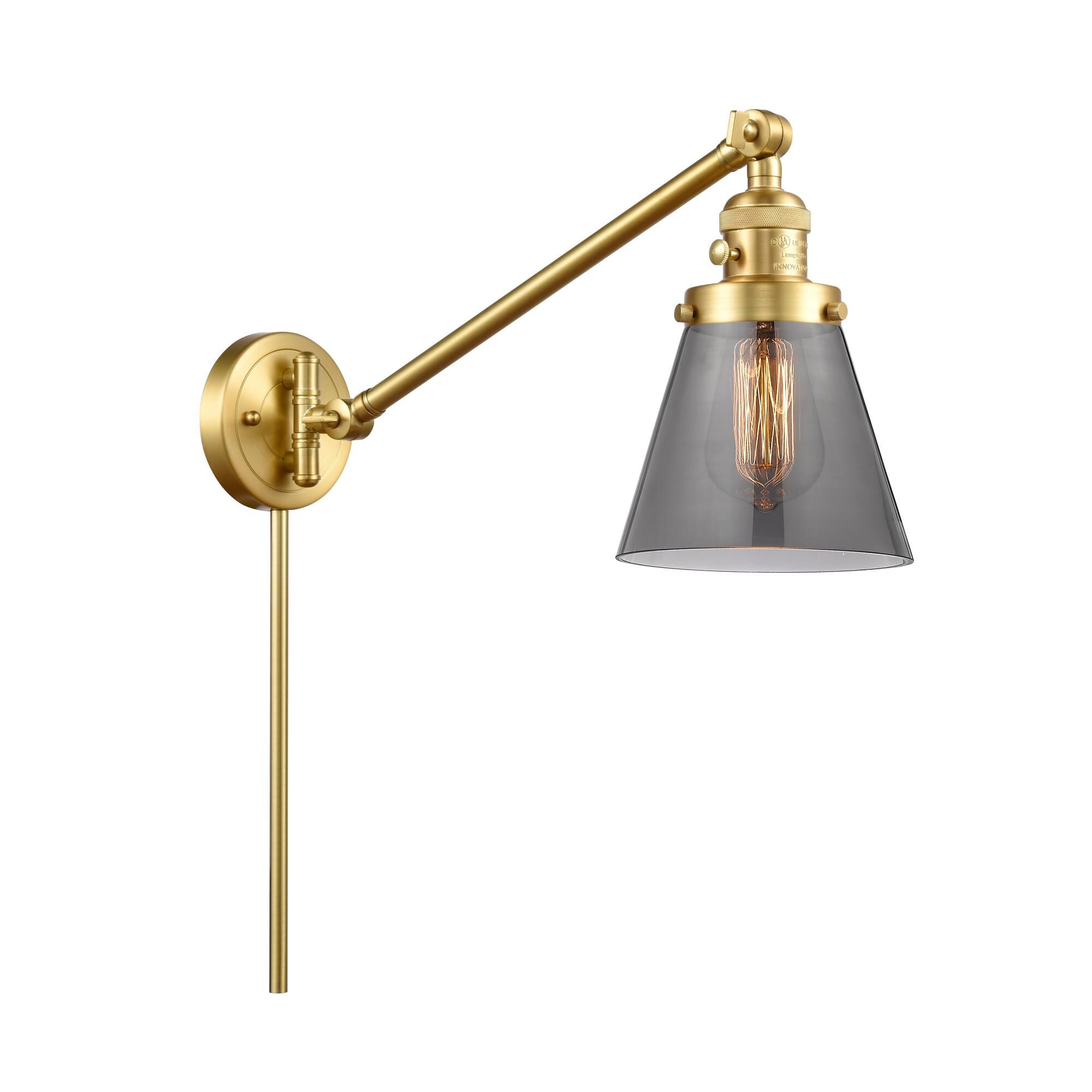 Innovations Lighting Bruno Marashlian Small Cone Wall Swing Lamp Small Cone - 237-SG-G63 - Restoration-Vintage