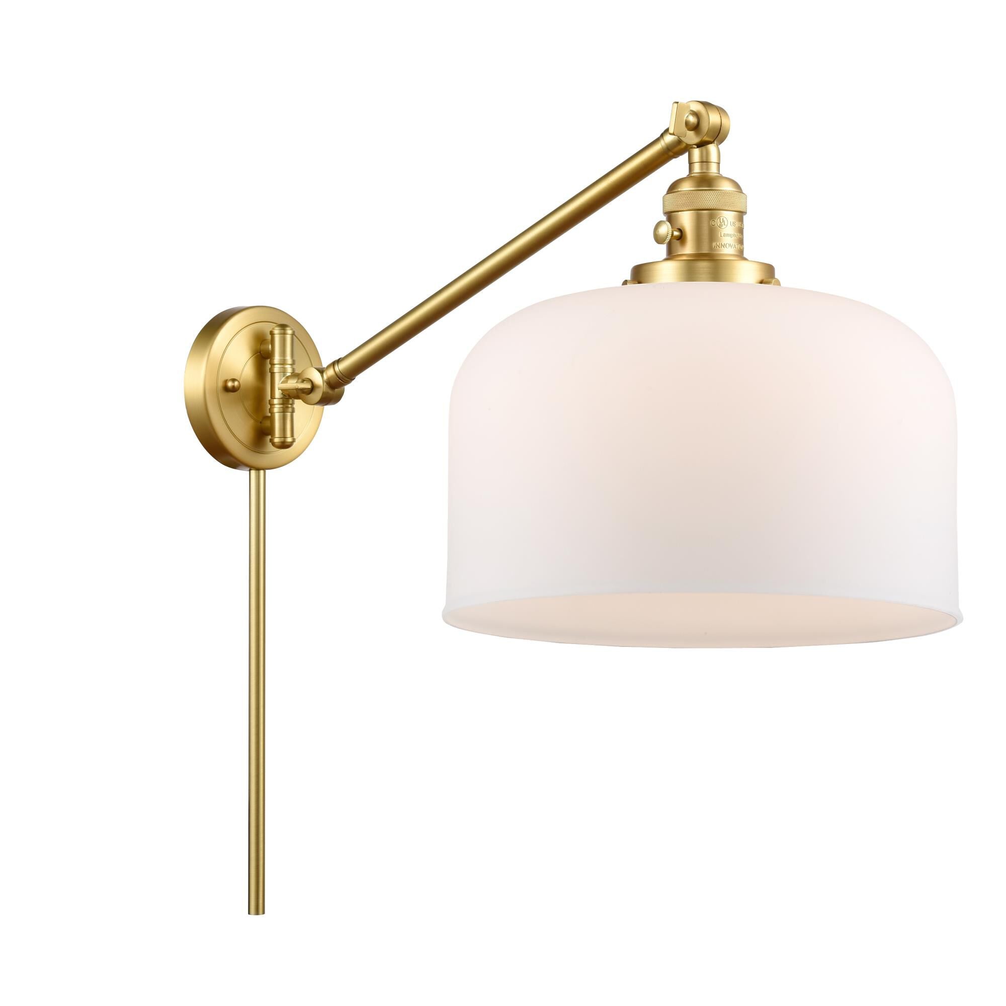 Innovations Lighting Bruno Marashlian X-Large Bell Wall Swing Lamp X-Large Bell - 237-SG-G71-L - Industrial