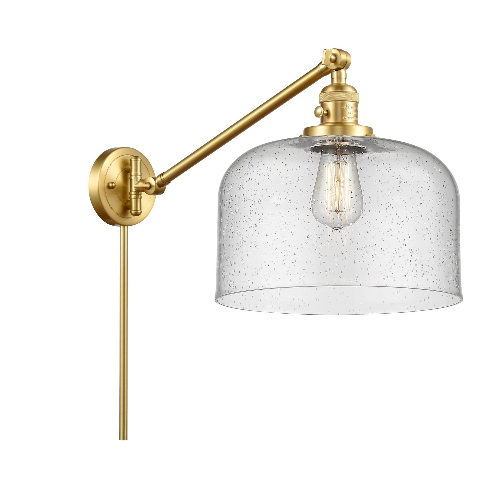Innovations Lighting Bruno Marashlian X-Large Bell Wall Swing Lamp X-Large Bell - 237-SG-G74-L - Industrial