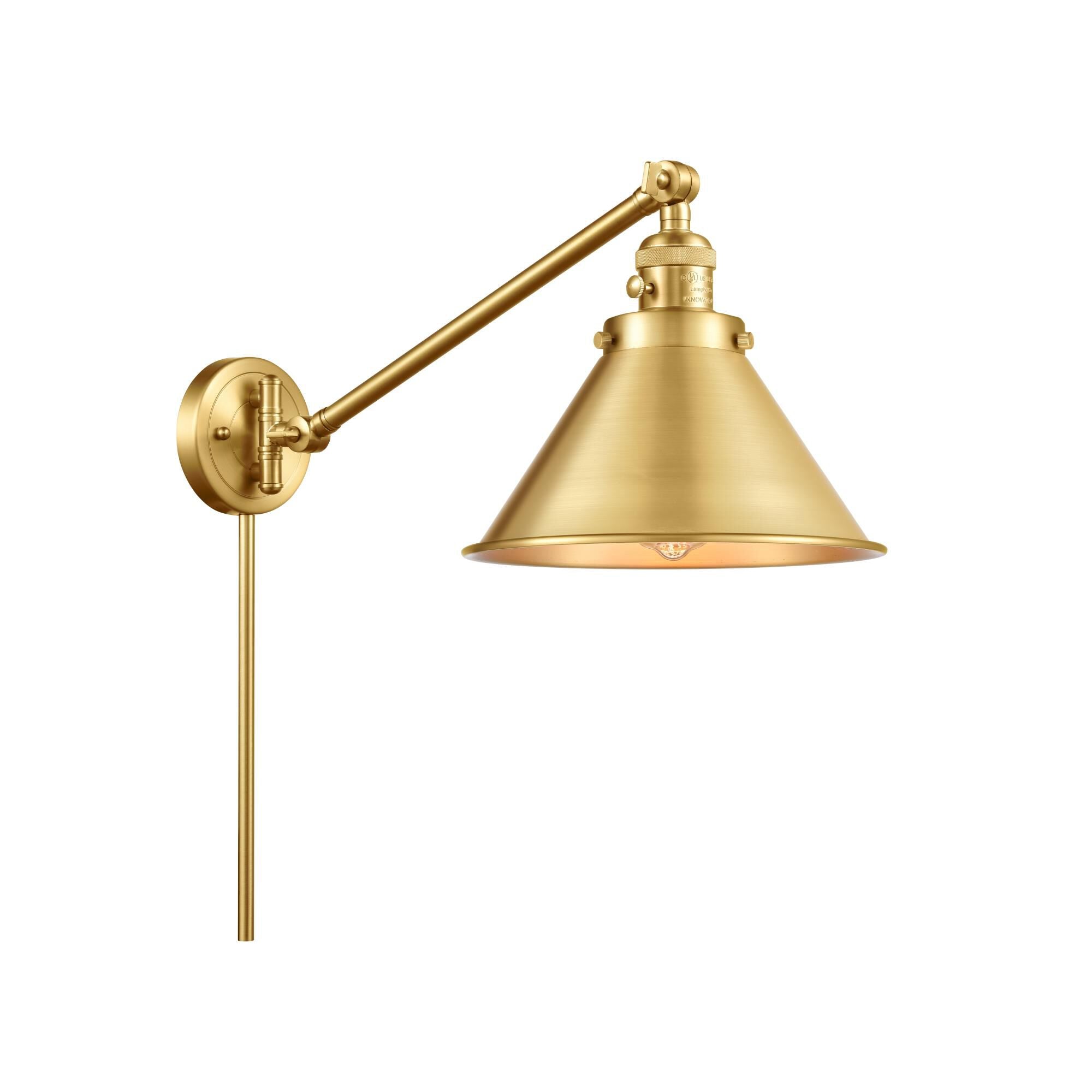 Innovations Lighting Bruno Marashlian Briarcliff Wall Swing Lamp Briarcliff - 237-SG-M10-SG - Industrial