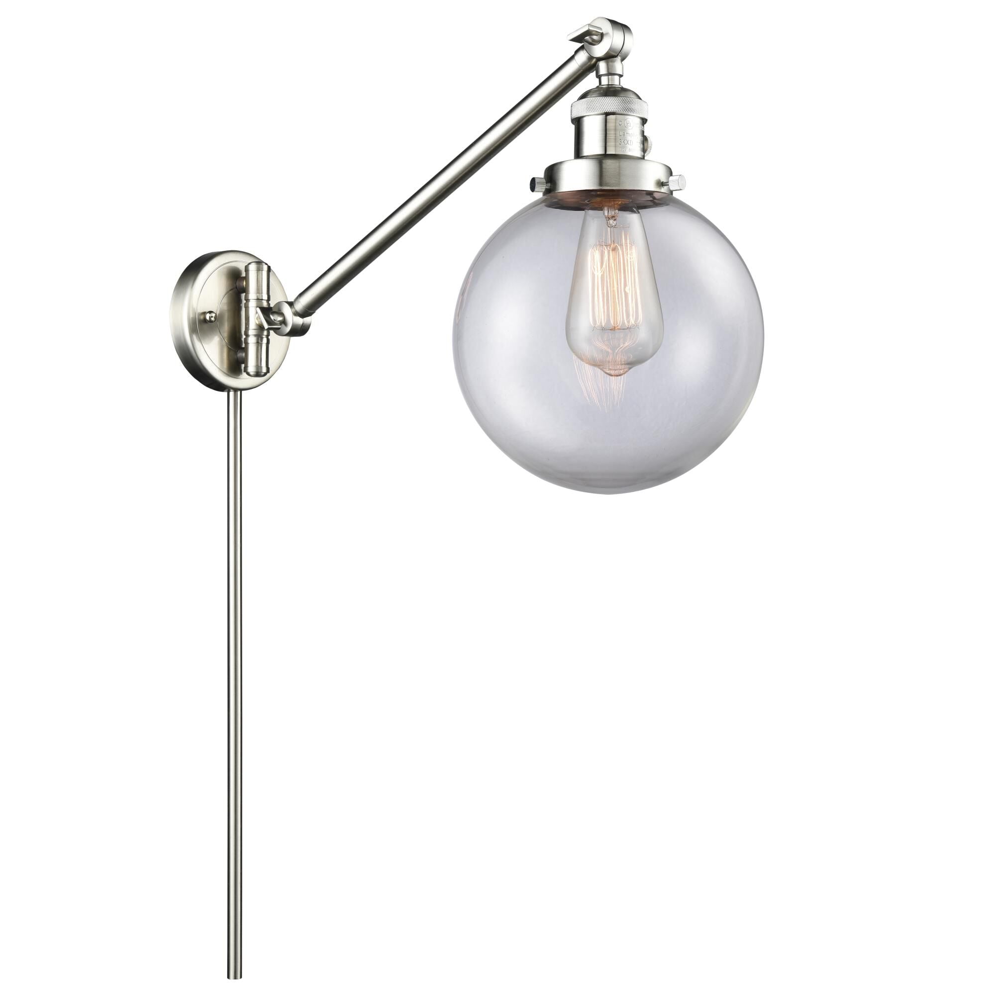 Innovations Lighting Bruno Marashlian Beacon Wall Swing Lamp Beacon - 237-SN-G202-8 - Transitional