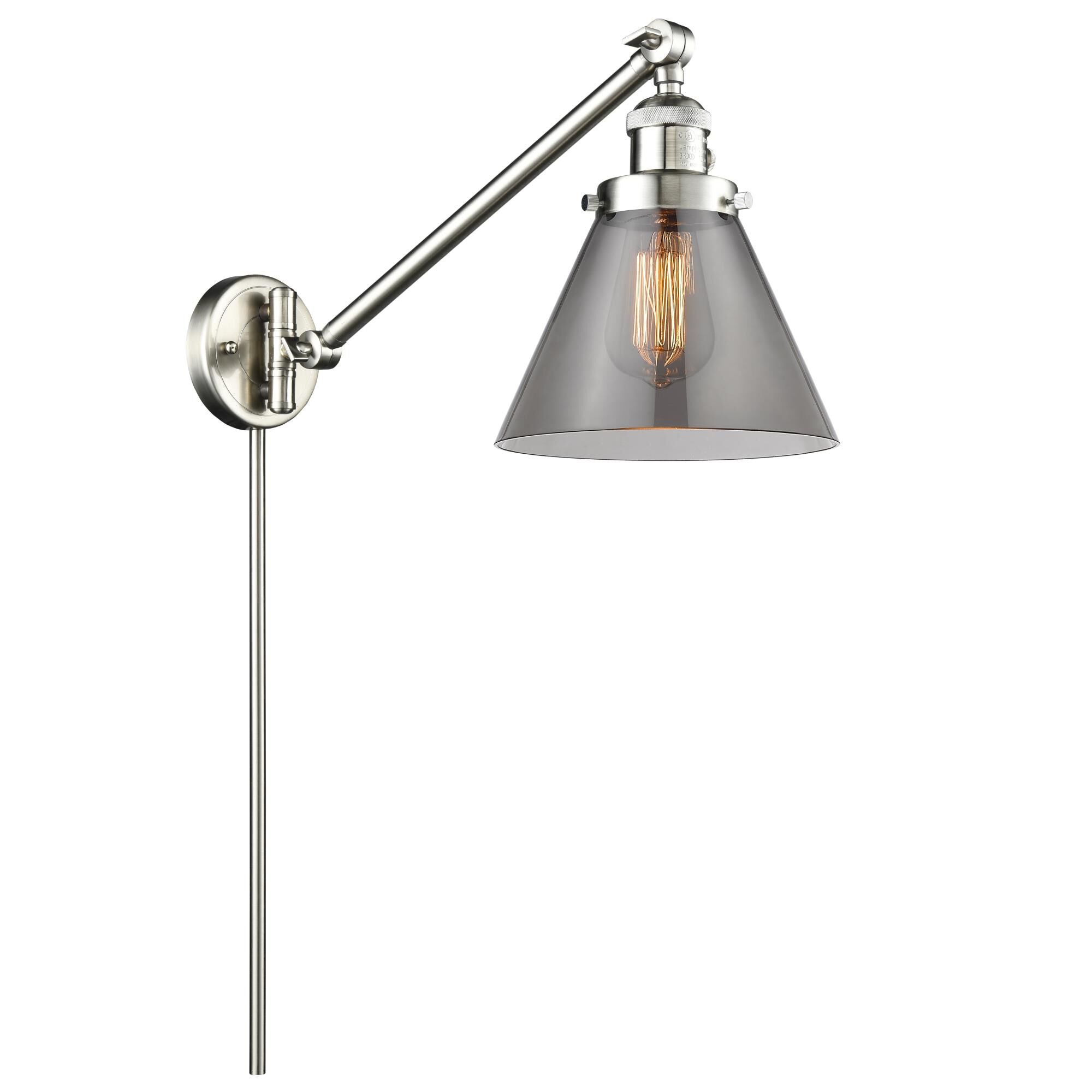 Innovations Lighting Bruno Marashlian Large Cone Wall Swing Lamp Large Cone - 237-SN-G43 - Restoration-Vintage
