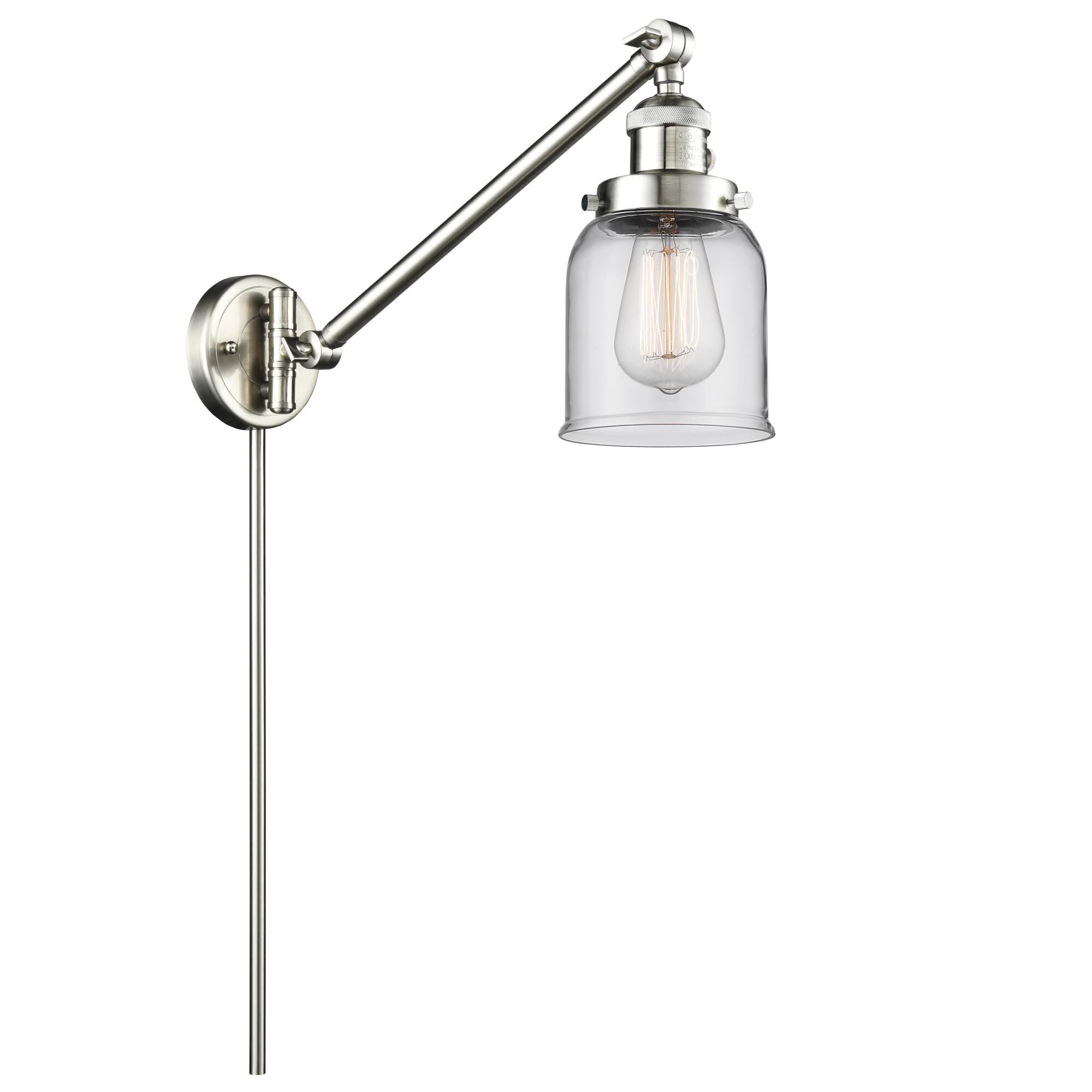 Innovations Lighting Bruno Marashlian Small Bell Wall Swing Lamp Small Bell - 237-SN-G52 - Restoration-Vintage