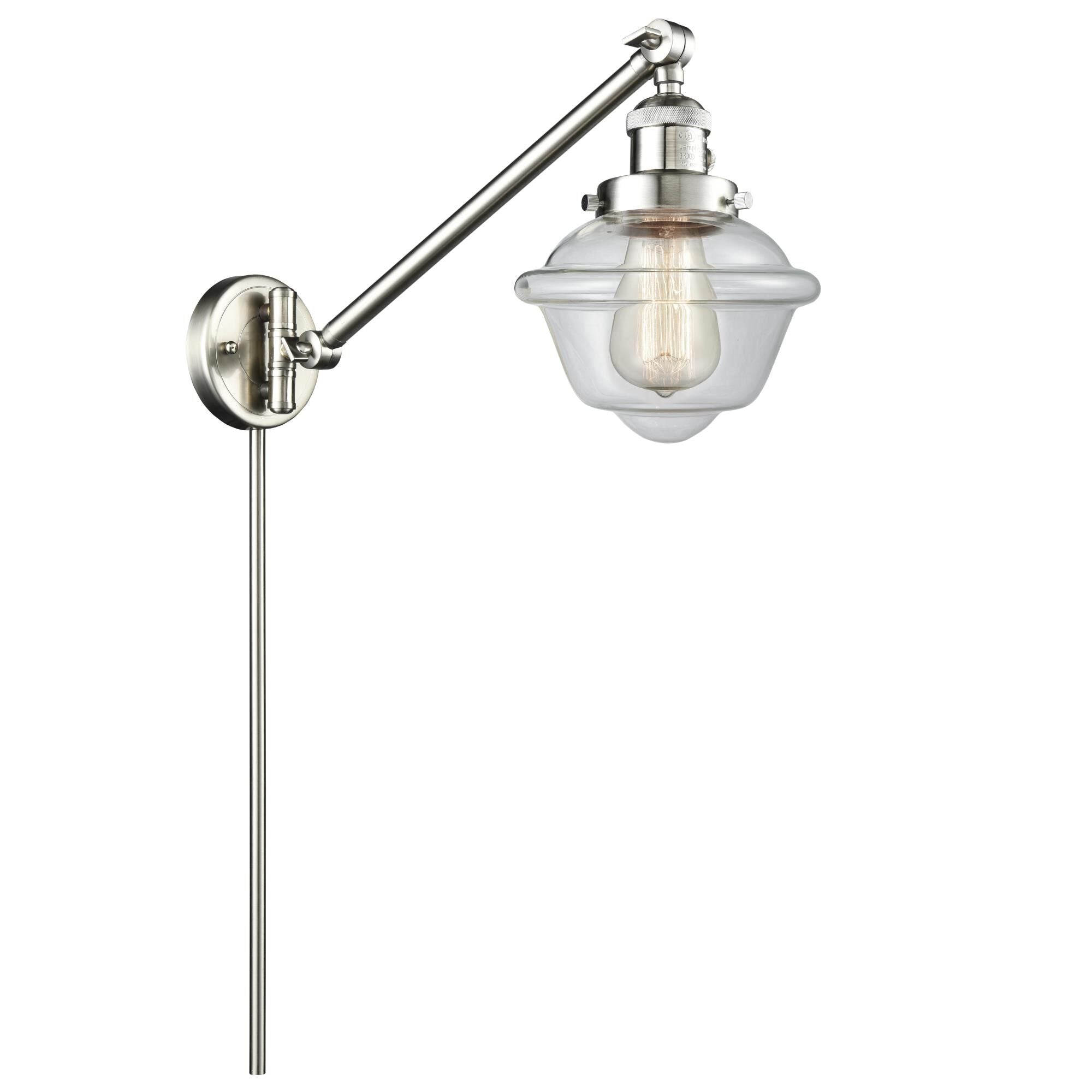 Innovations Lighting Bruno Marashlian Small Oxford Wall Swing Lamp Small Oxford - 237-SN-G532 - Restoration-Vintage