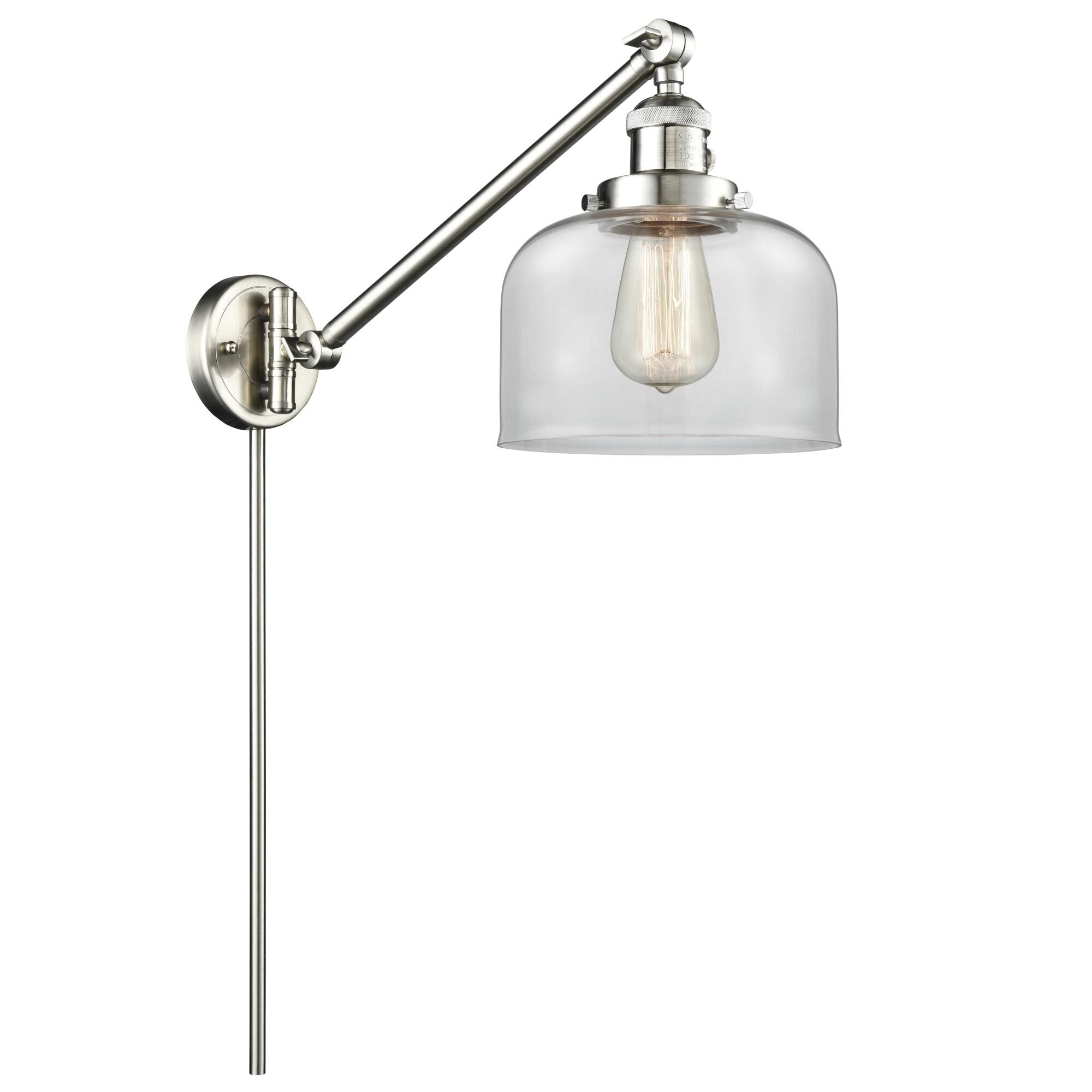 Innovations Lighting Bruno Marashlian Large Bell Wall Swing Lamp Large Bell - 237-SN-G72 - Restoration-Vintage