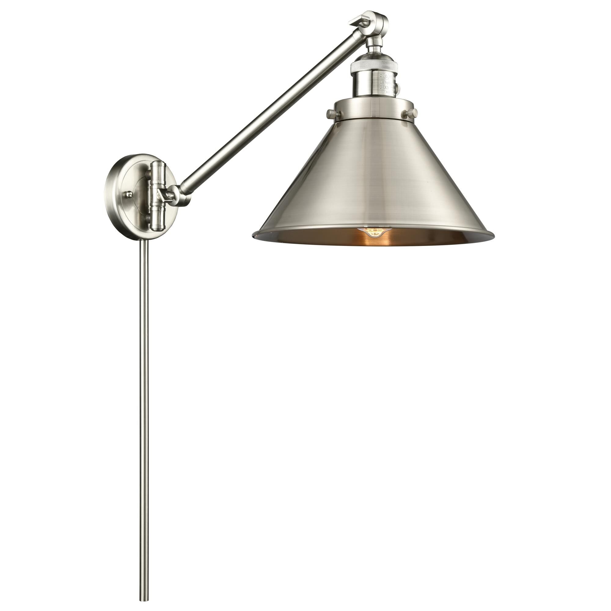 Innovations Lighting Bruno Marashlian Briarcliff Wall Swing Lamp Briarcliff - 237-SN-M10-SN - Restoration-Vintage