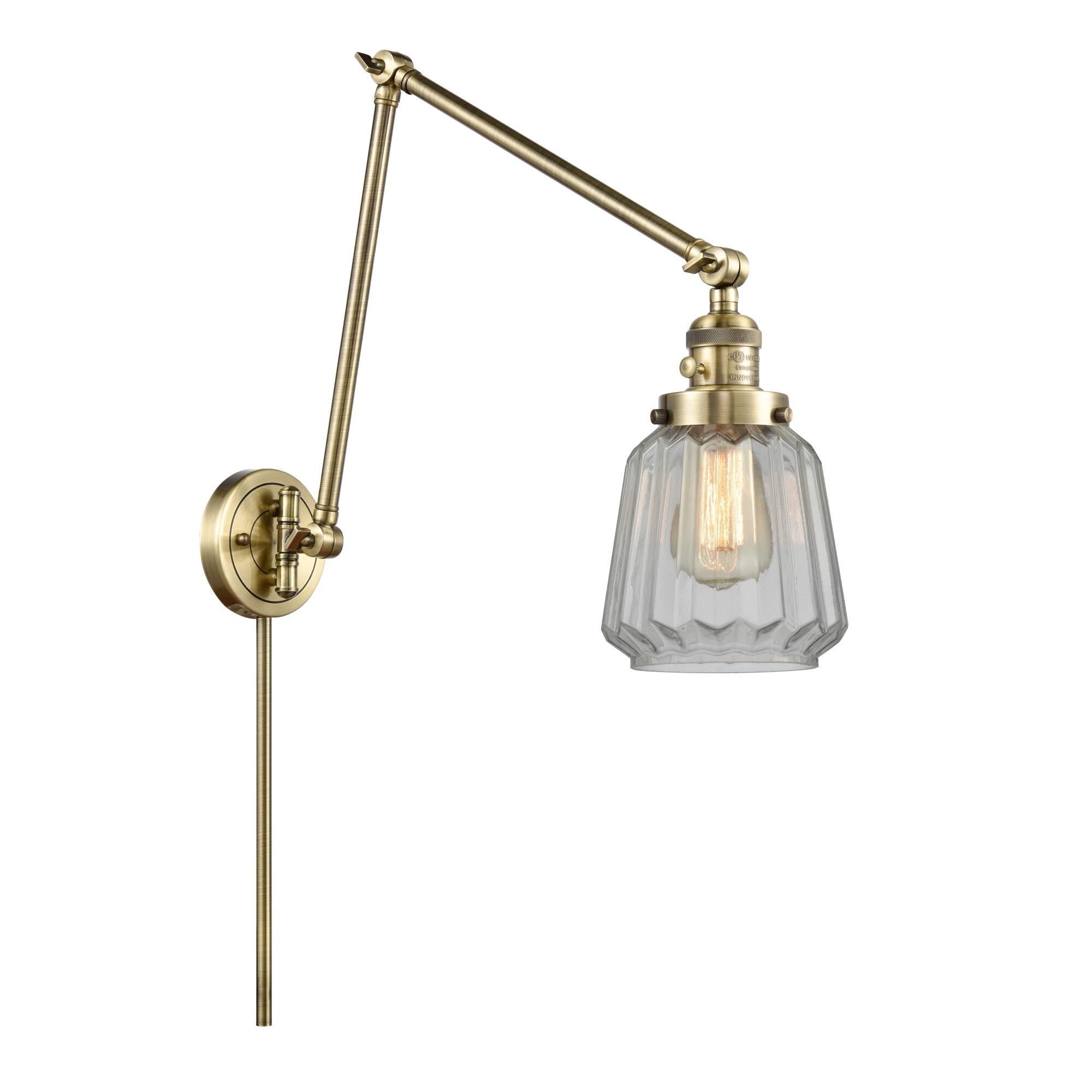 Innovations Lighting Bruno Marashlian Chatham LED Wall Swing Lamp Chatham - 238-AB-G142 - Restoration-Vintage