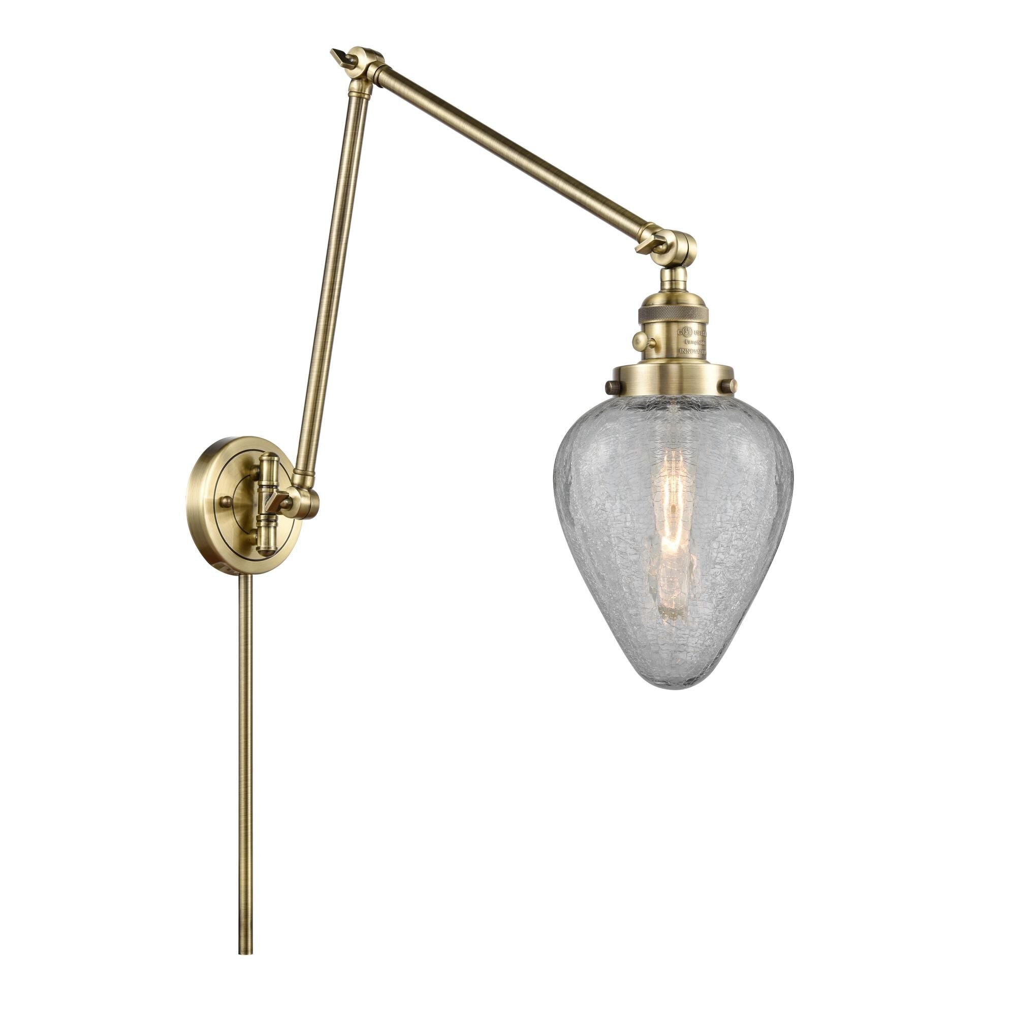 Innovations Lighting Bruno Marashlian Geneseo Wall Swing Lamp Geneseo - 238-AB-G165 - Nautical