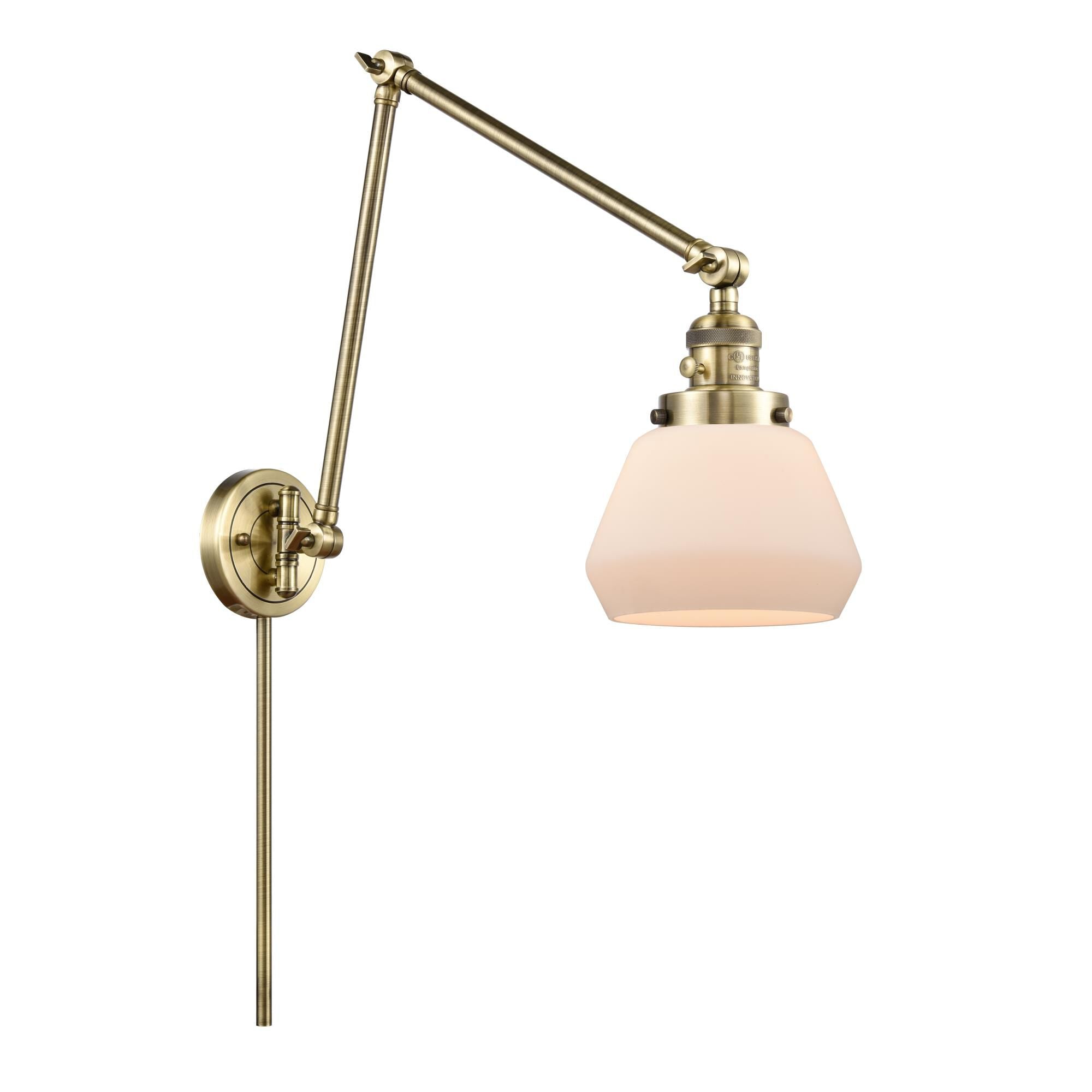 Innovations Lighting Bruno Marashlian Fulton LED Wall Swing Lamp Fulton - 238-AB-G171 - Restoration-Vintage