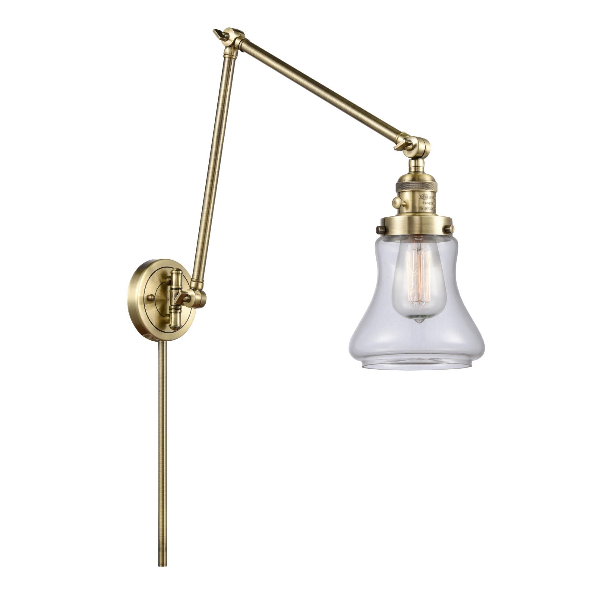 Innovations Lighting Bruno Marashlian Bellmont LED Wall Swing Lamp Bellmont - 238-AB-G192 - Restoration-Vintage