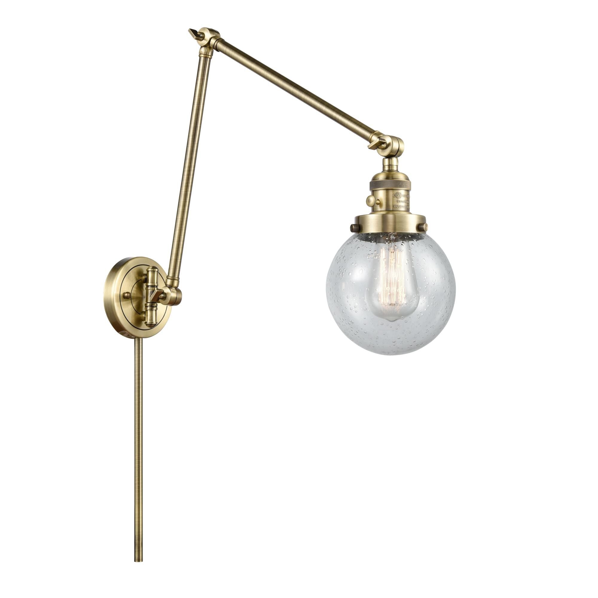 Innovations Lighting Bruno Marashlian Beacon Wall Swing Lamp Beacon - 238-AB-G204-6 - Transitional