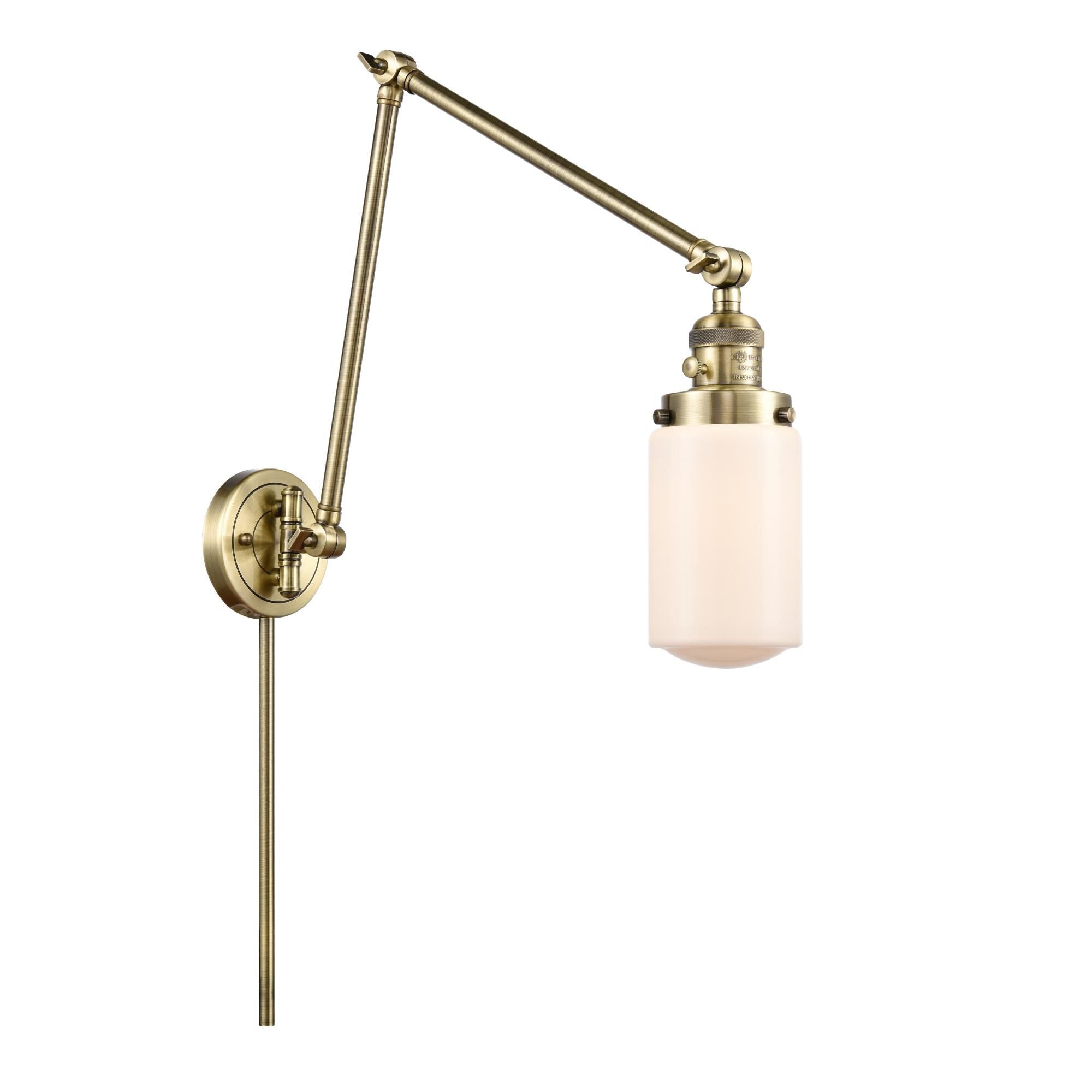 Innovations Lighting Bruno Marashlian Dover Wall Swing Lamp Dover - 238-AB-G311 - Traditional