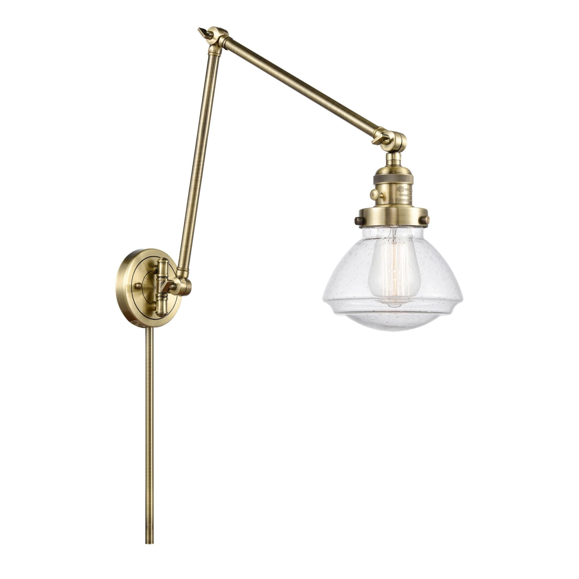 Innovations Lighting Bruno Marashlian Olean Wall Swing Lamp Olean - 238-AB-G324