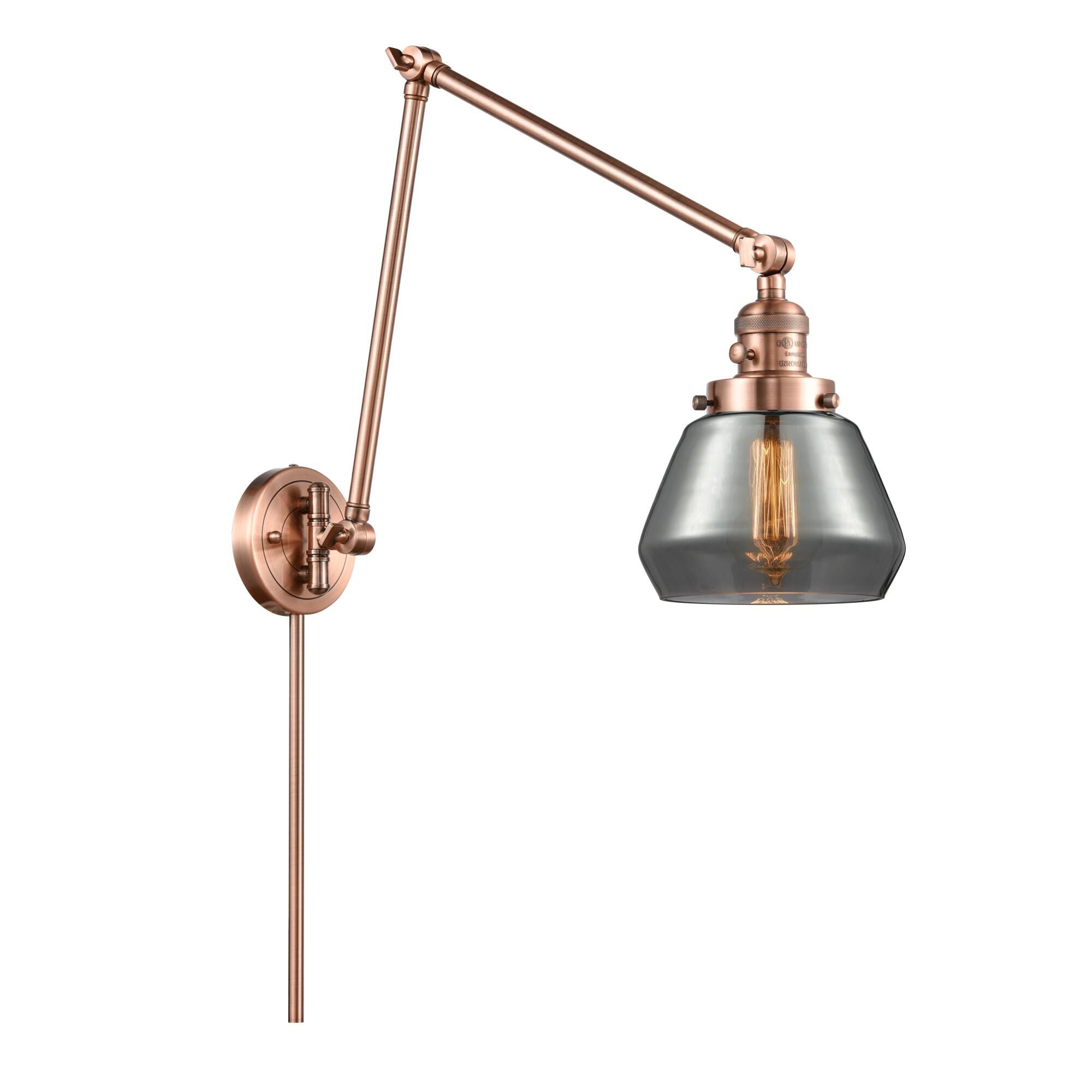 Innovations Lighting Bruno Marashlian Fulton LED Wall Swing Lamp Fulton - 238-AC-G173 - Restoration-Vintage