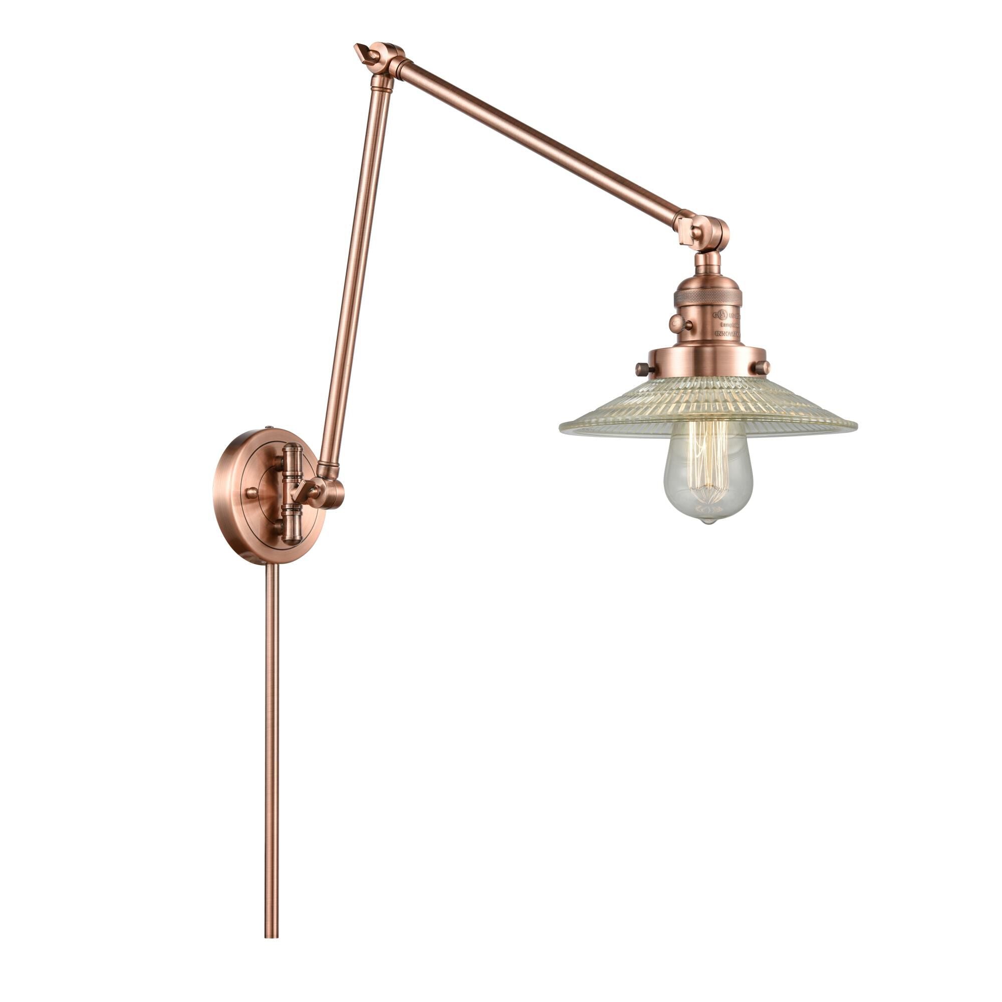 Innovations Lighting Bruno Marashlian Halophane Wall Swing Lamp Halophane - 238-AC-G2 - Industrial