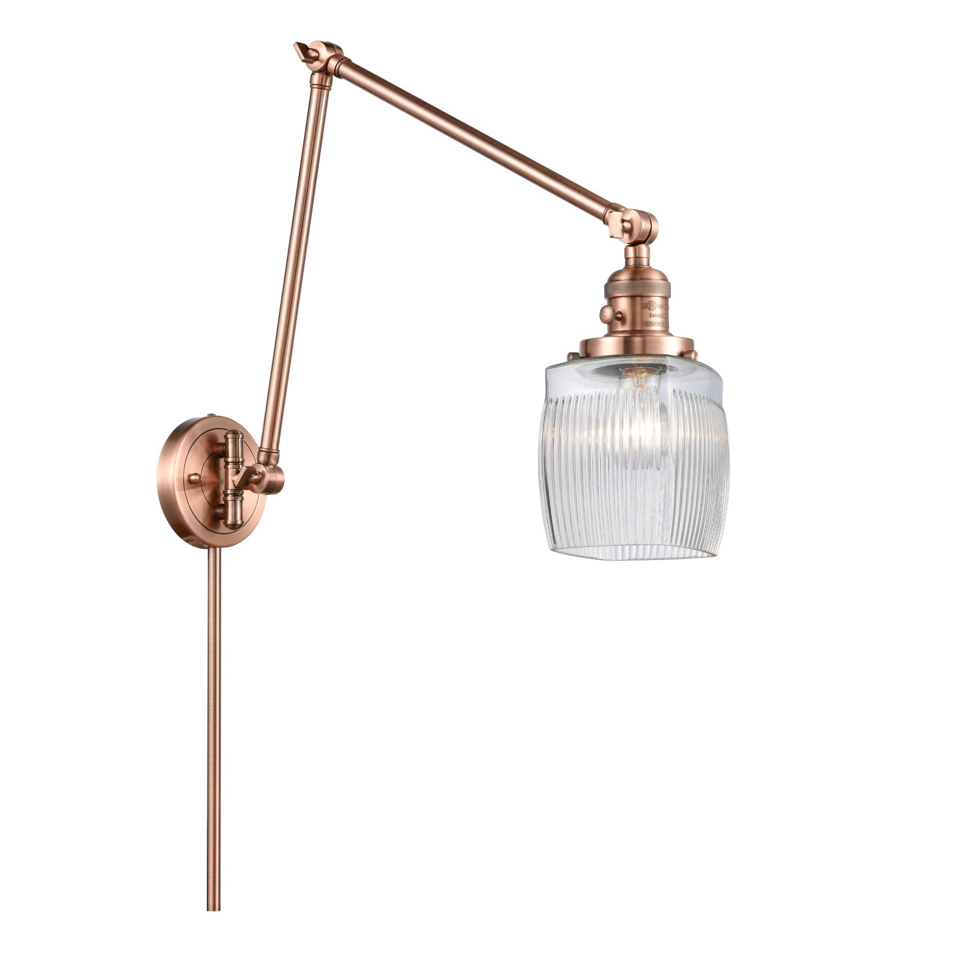 Innovations Lighting Bruno Marashlian Colton Wall Swing Lamp Colton - 238-AC-G302 - Nautical