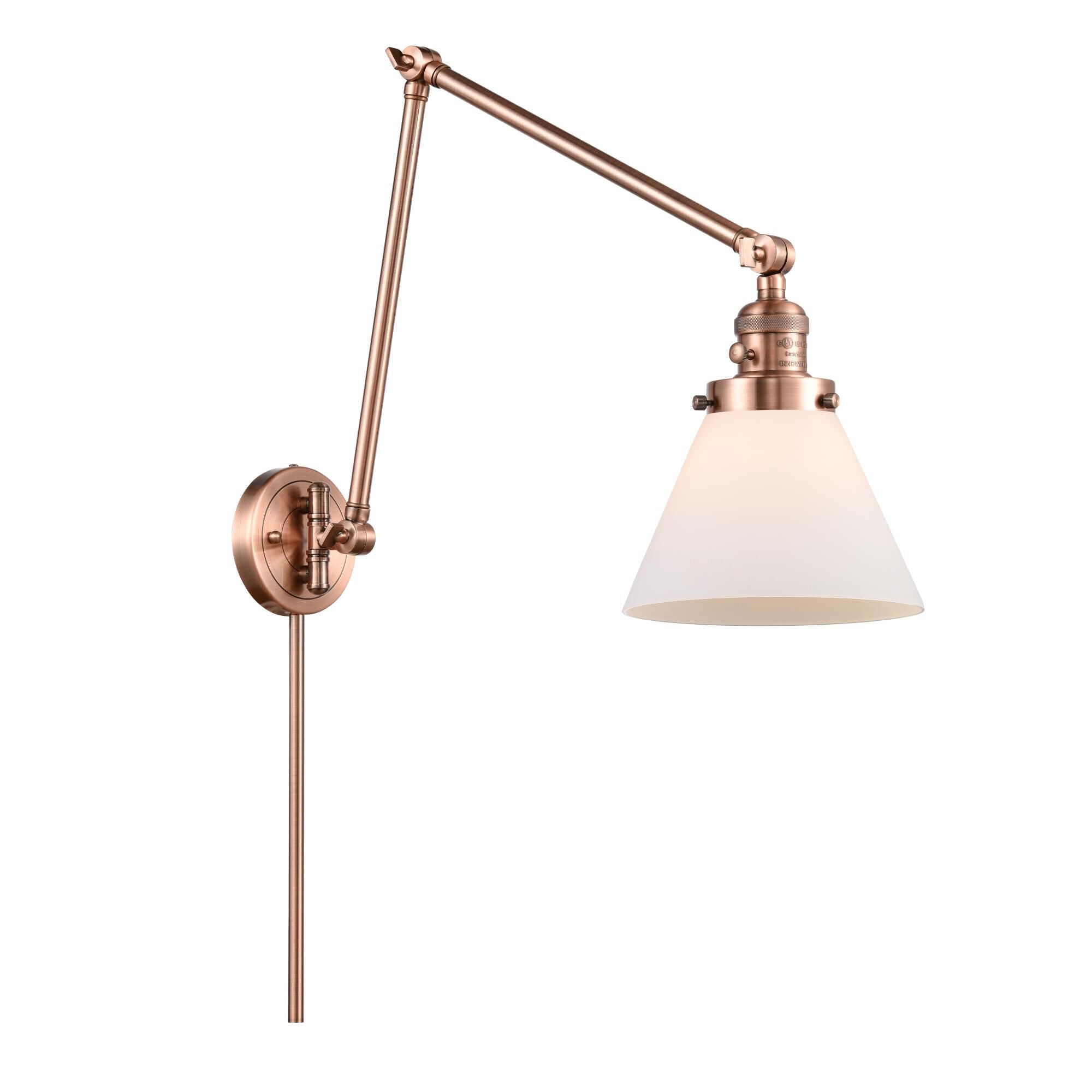 Innovations Lighting Bruno Marashlian Large Cone LED Wall Swing Lamp Large Cone - 238-AC-G41 - Restoration-Vintage