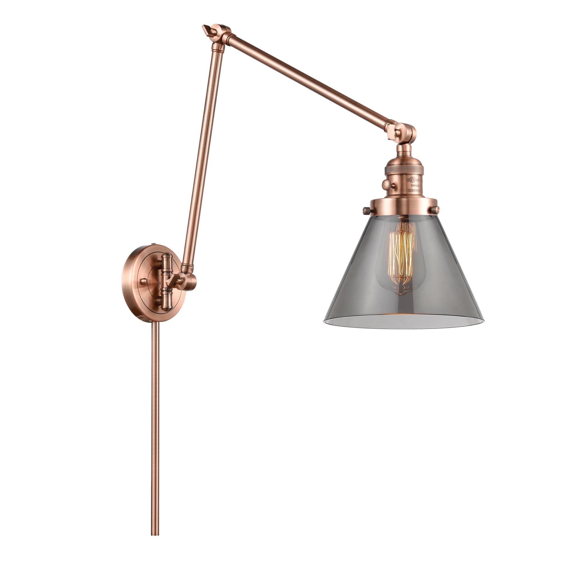 Innovations Lighting Bruno Marashlian Large Cone LED Wall Swing Lamp Large Cone - 238-AC-G43 - Restoration-Vintage
