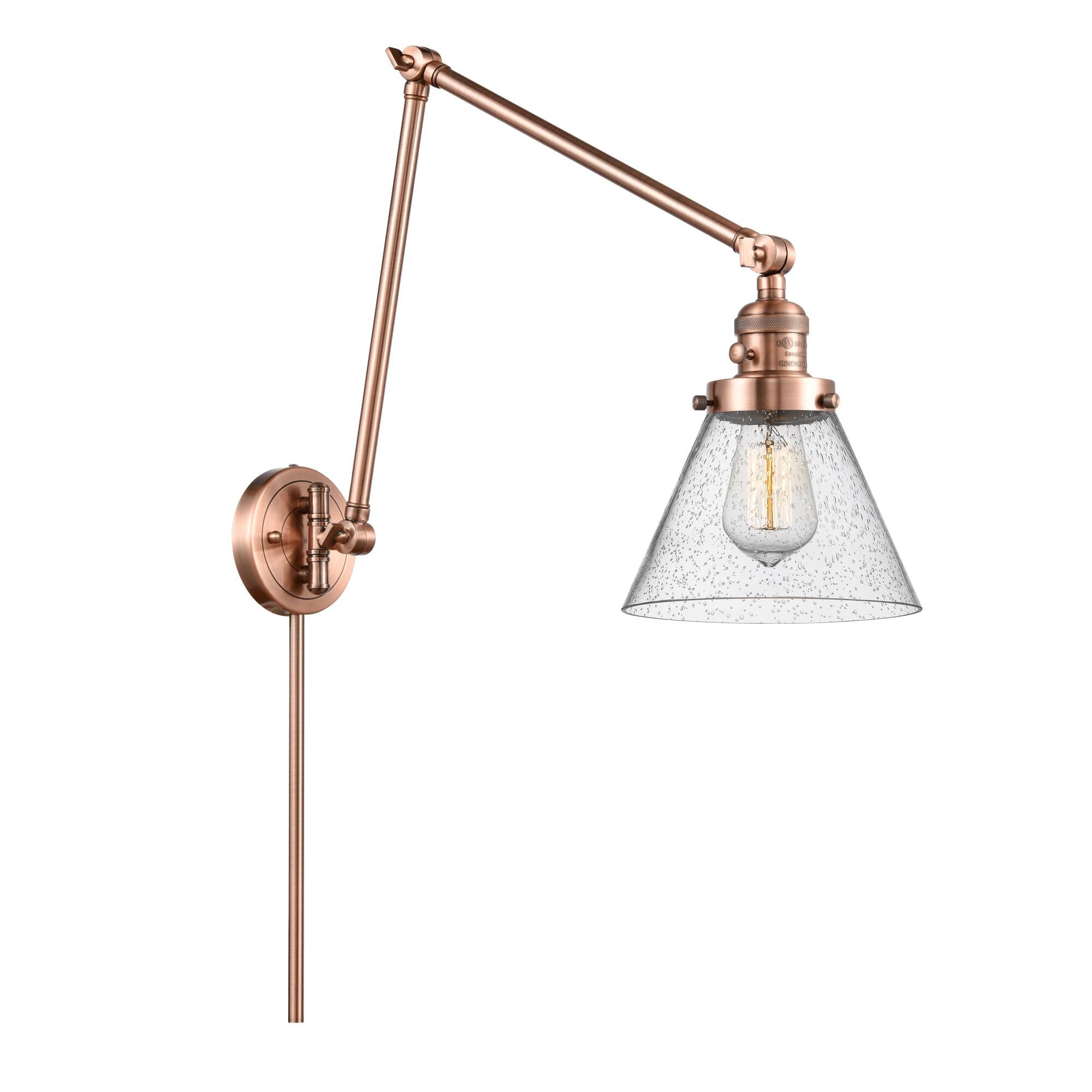 Innovations Lighting Bruno Marashlian Large Cone LED Wall Swing Lamp Large Cone - 238-AC-G44 - Restoration-Vintage