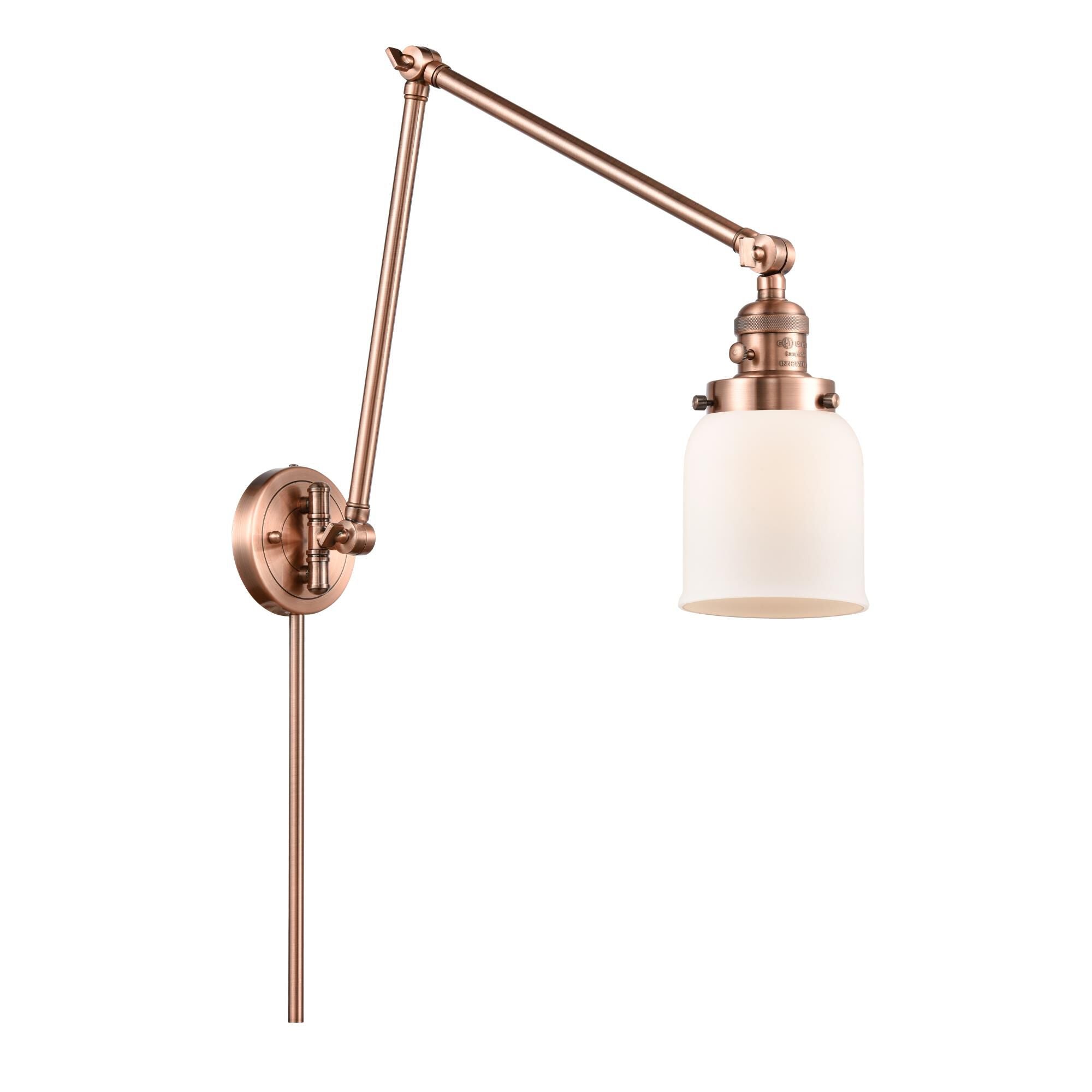 Innovations Lighting Bruno Marashlian Small Bell LED Wall Swing Lamp Small Bell - 238-AC-G51 - Restoration-Vintage