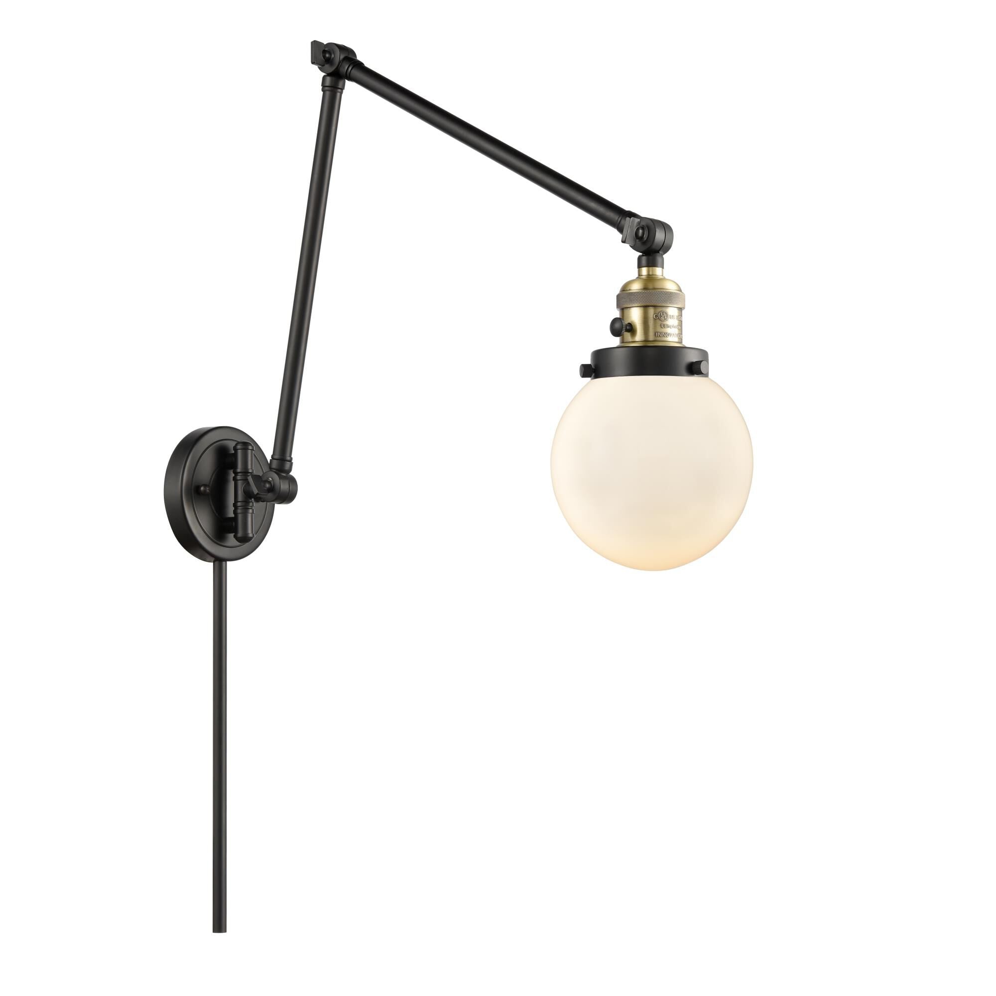 Innovations Lighting Bruno Marashlian Beacon Wall Swing Lamp Beacon - 238-BAB-G201-6 - Transitional