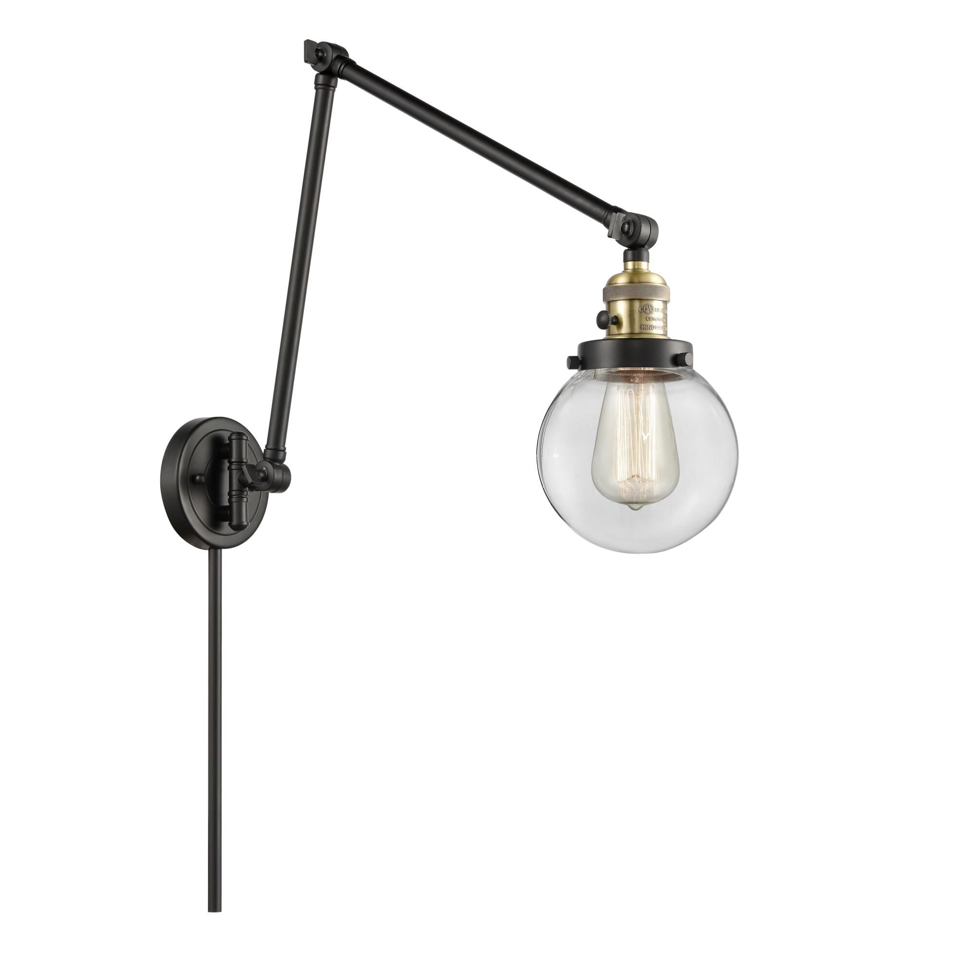 Innovations Lighting Bruno Marashlian Beacon Wall Swing Lamp Beacon - 238-BAB-G202-6 - Transitional