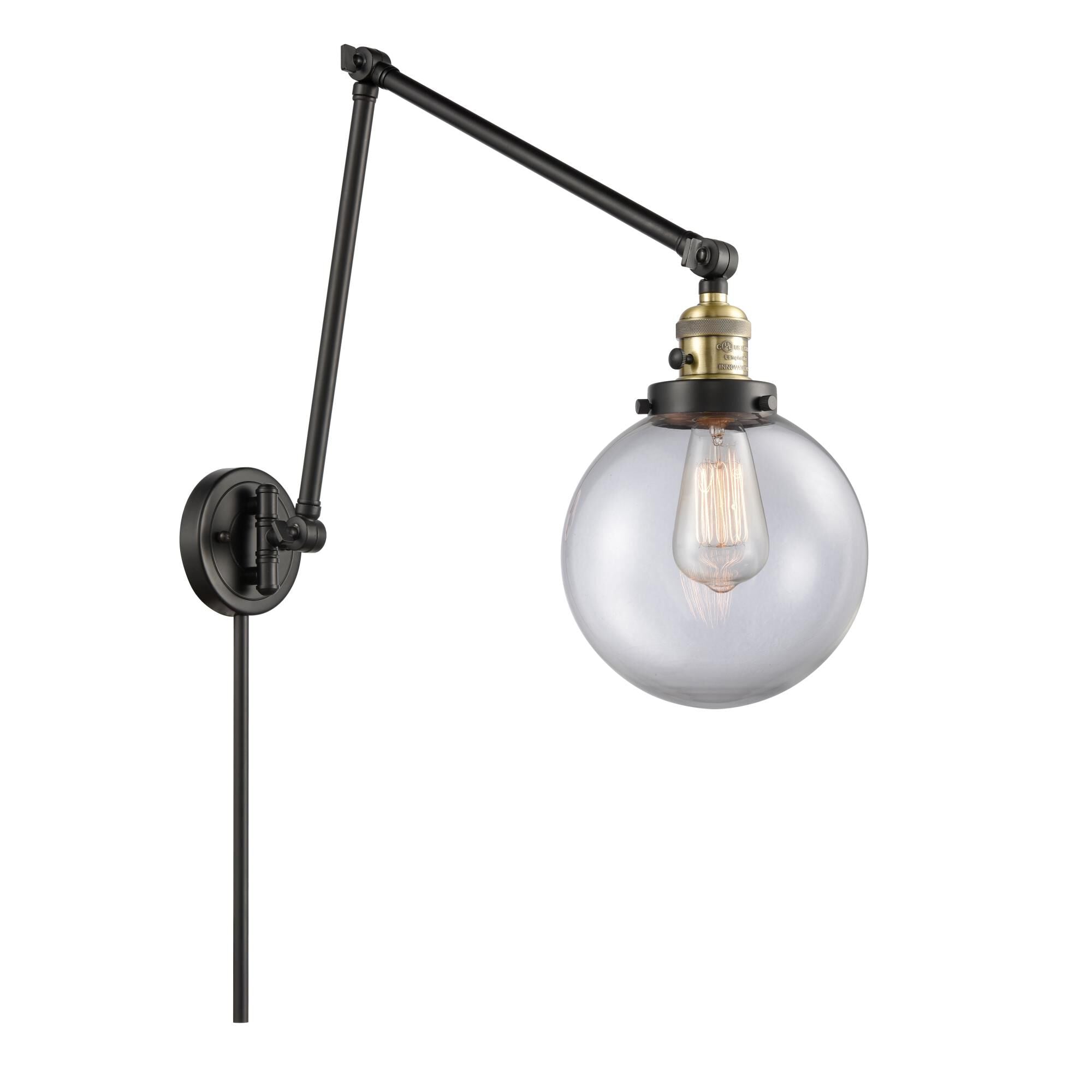 Innovations Lighting Bruno Marashlian Large Beacon Wall Swing Lamp Large Beacon - 238-BAB-G202-8 - Transitional