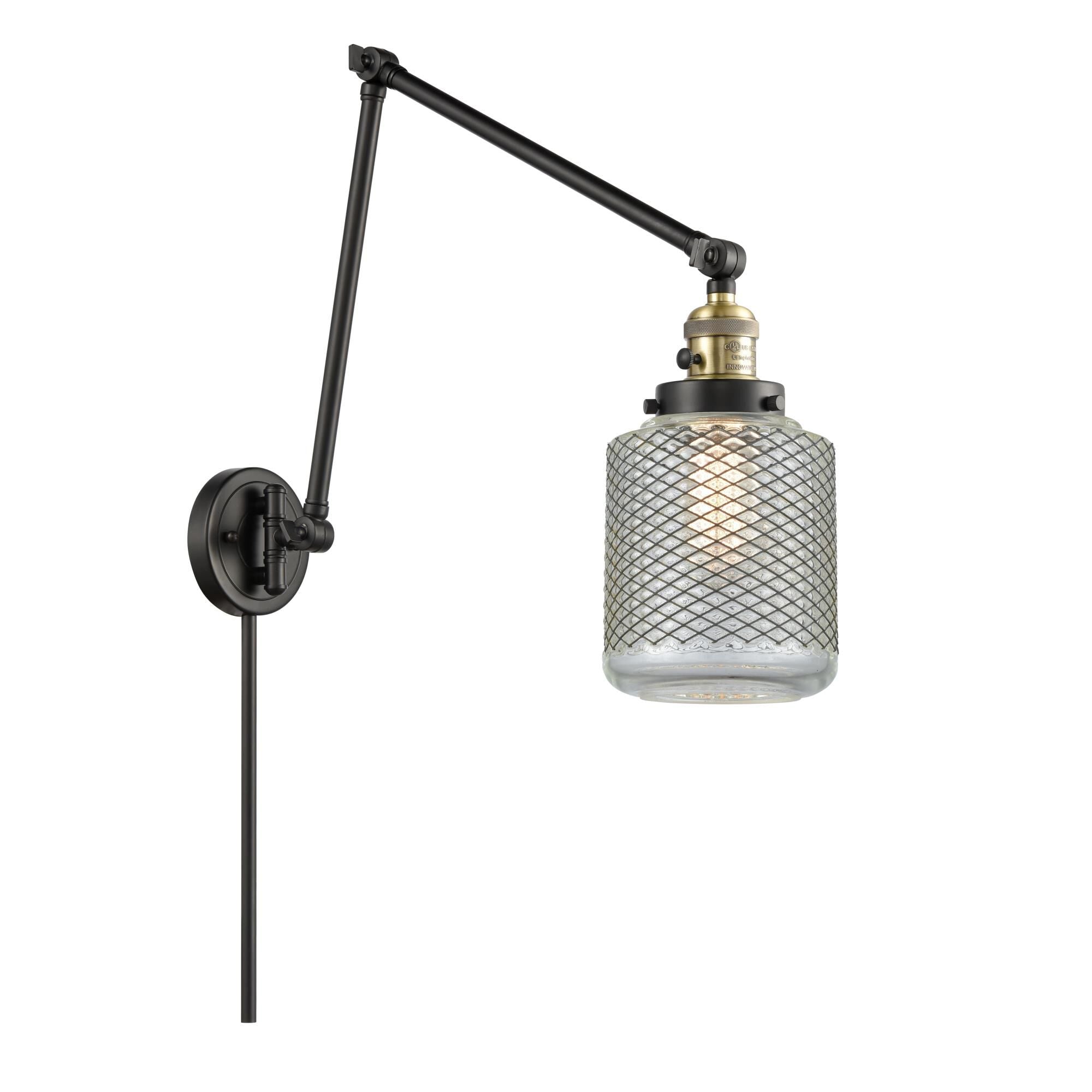 Innovations Lighting Bruno Marashlian Stanton Wall Swing Lamp Stanton - 238-BAB-G262 - Farmhouse