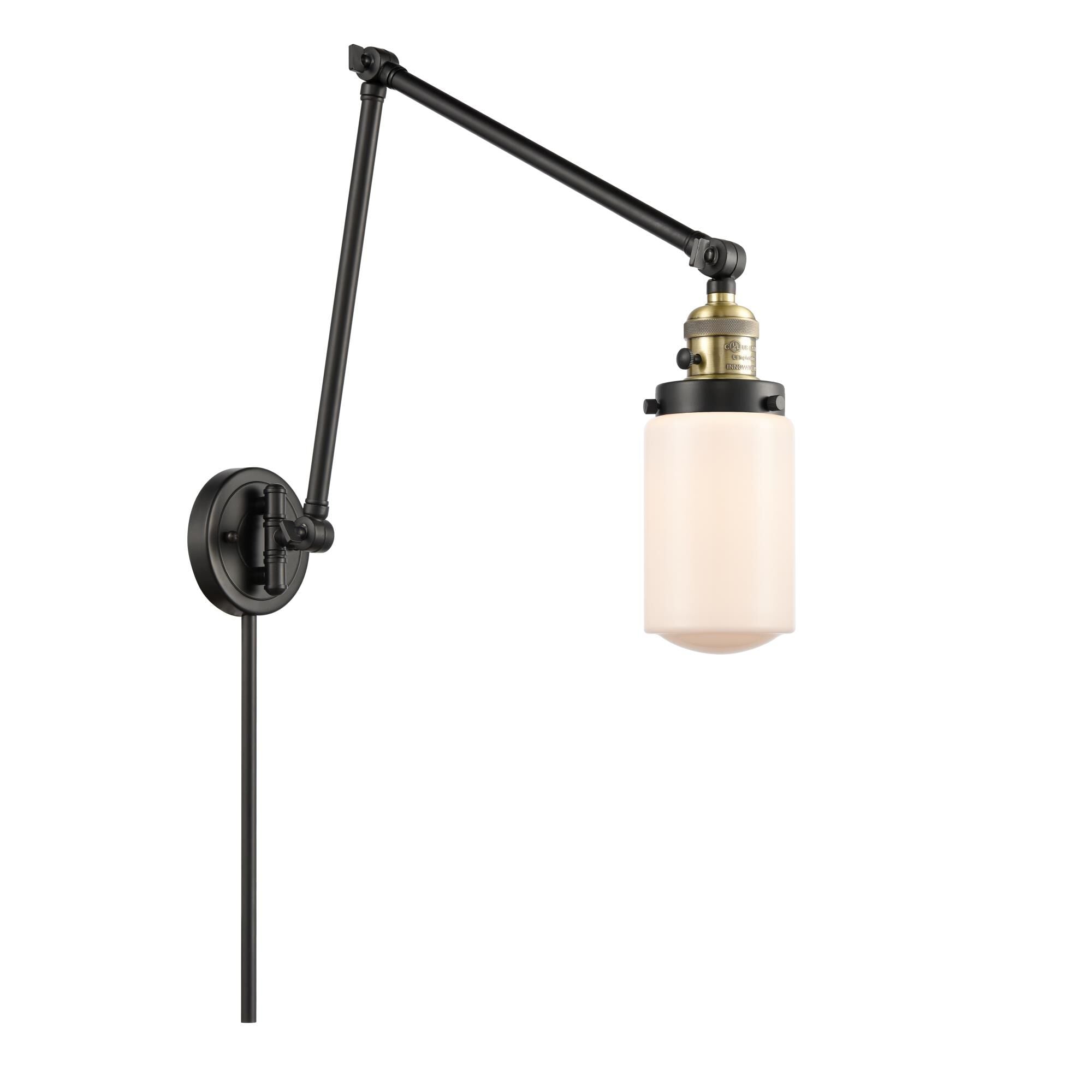 Innovations Lighting Bruno Marashlian Dover Wall Swing Lamp Dover - 238-BAB-G311 - Traditional