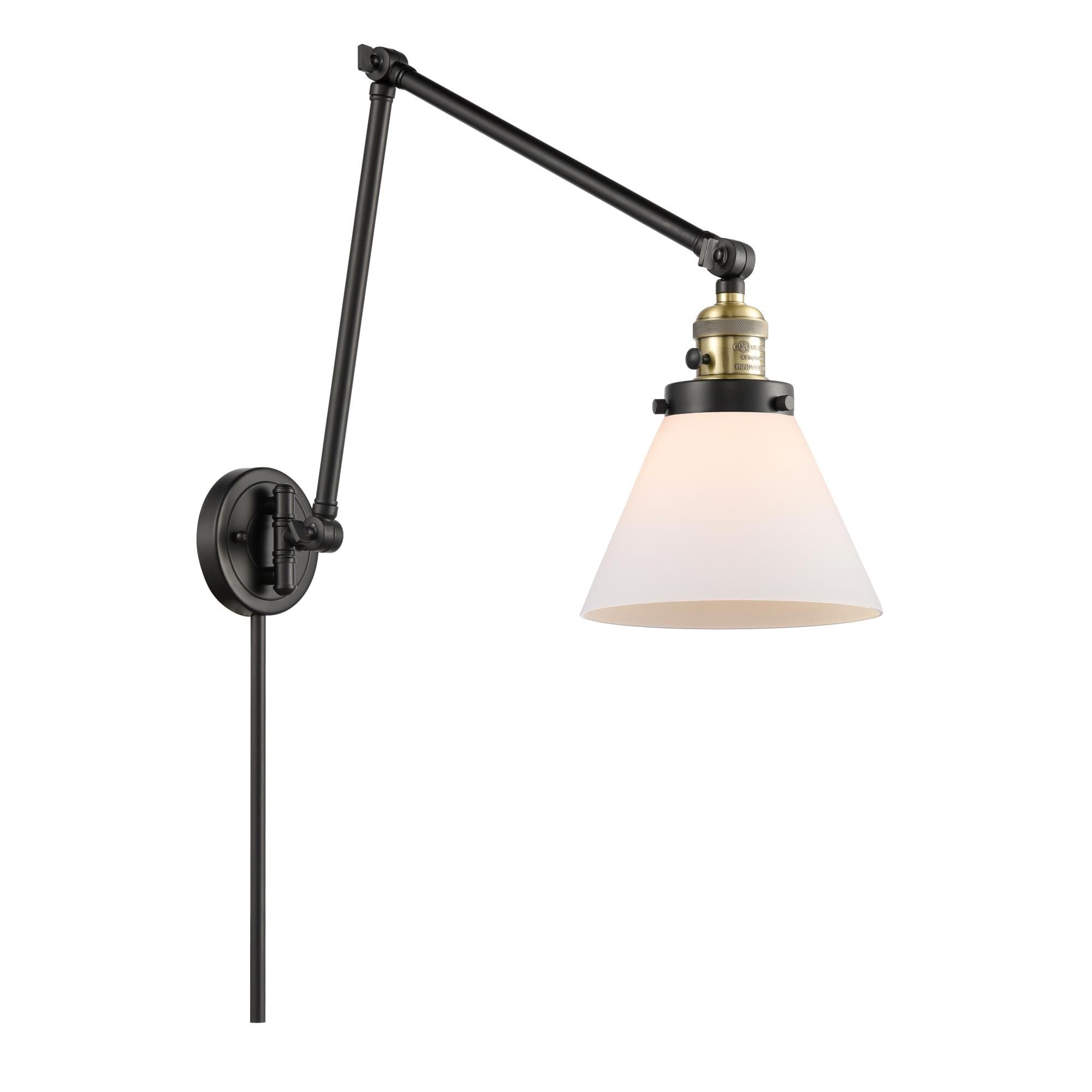 Innovations Lighting Bruno Marashlian Large Cone LED Wall Swing Lamp Large Cone - 238-BAB-G41 - Restoration-Vintage