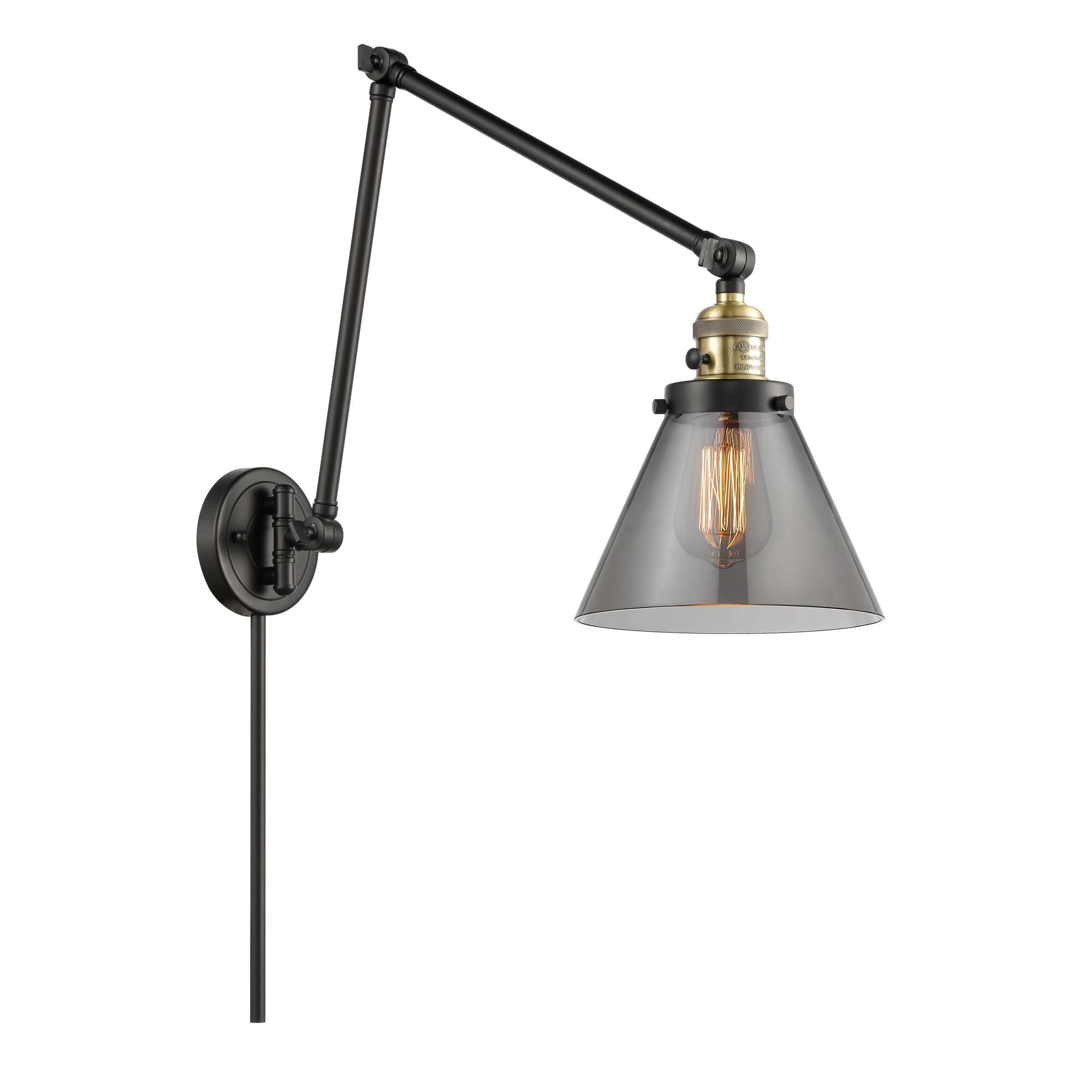 Innovations Lighting Bruno Marashlian Large Cone LED Wall Swing Lamp Large Cone - 238-BAB-G43 - Restoration-Vintage